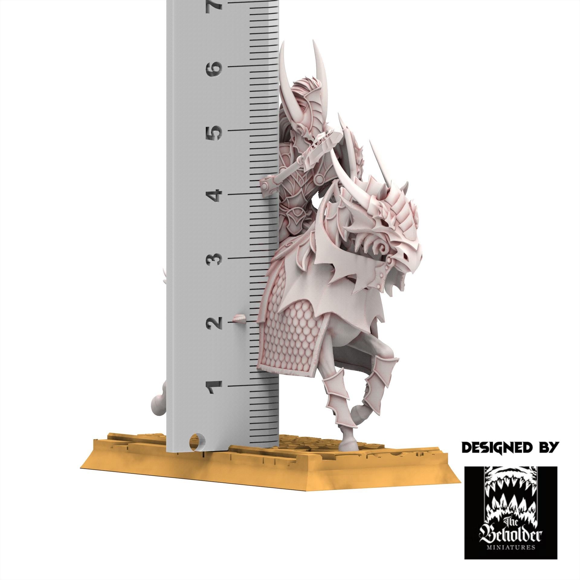 Hight Elves - Dragonborn Knights - Silvermoor - The Beholder Miniatures