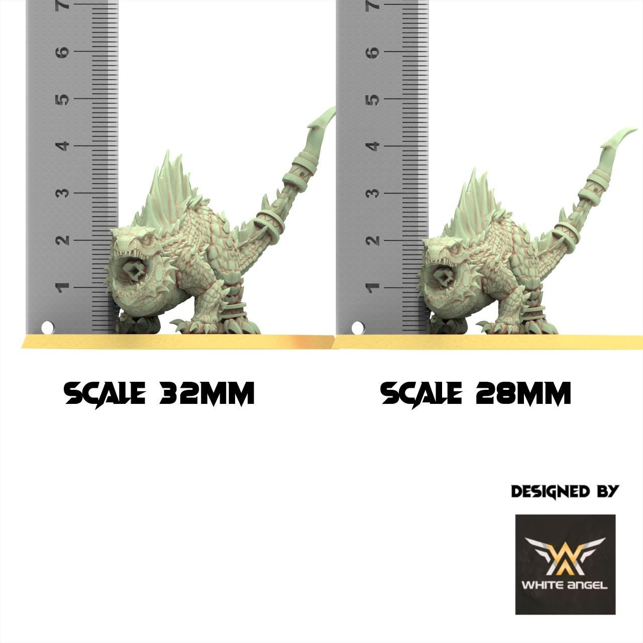 Lizardmen 28/32mm - Fire Lizards - White Angel Miniatures