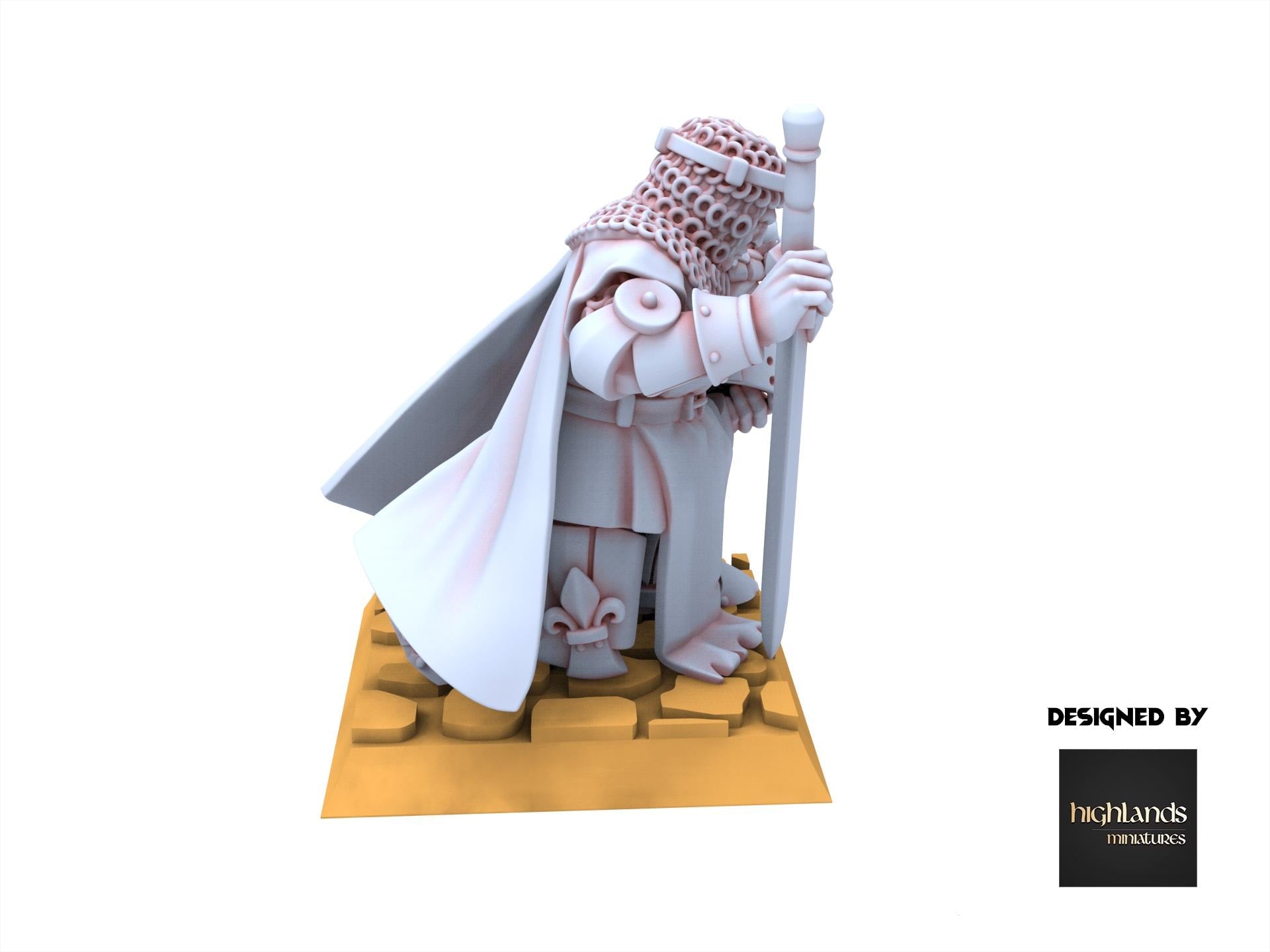 Arthurian Knights - Praying Knight - Gallia - Highlands Miniatures