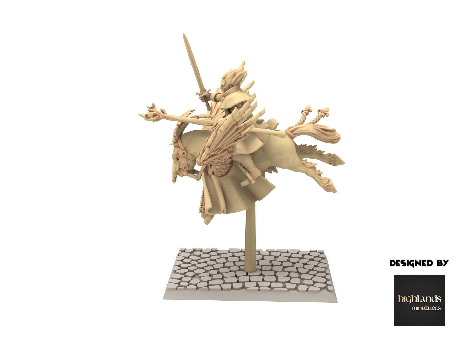 Imperial Fantasy - Lord Wizard on Pegasus - Sunland - Highlands Miniatures