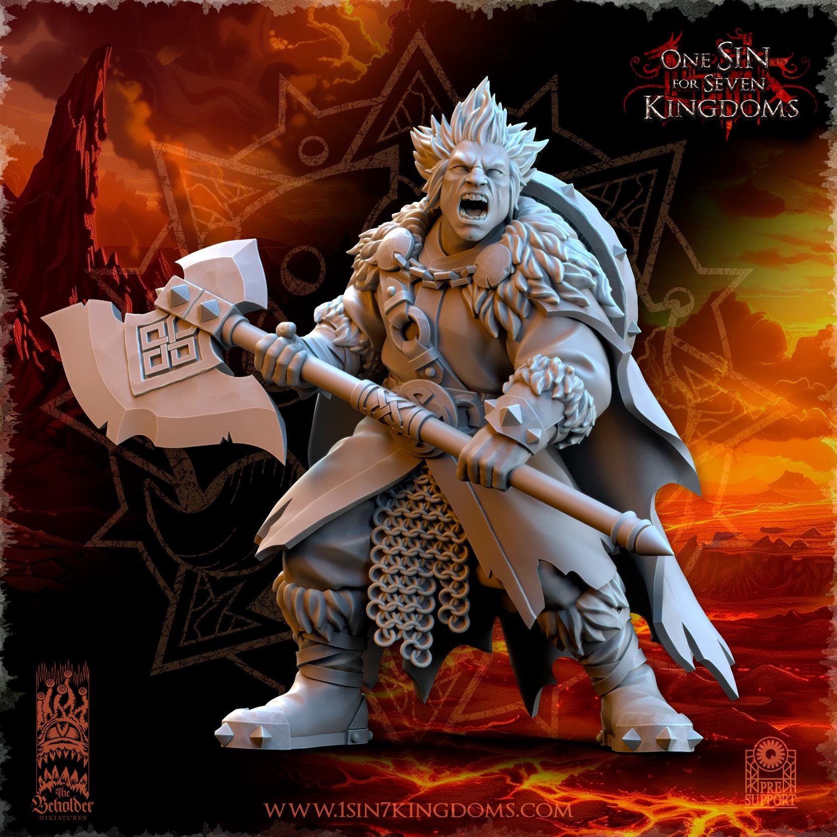 Fantasy Chaos - Northern Reavers - Realms of Mayhem - Beholder Miniature