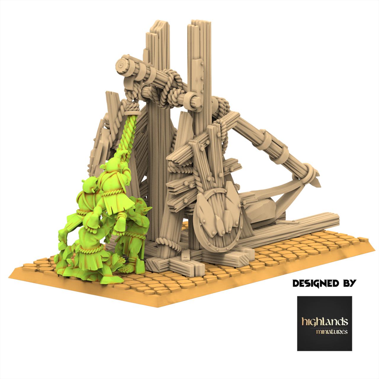 Orc & Goblin - Orc Stonethrower - Moredhun's Orc - Highlands Miniature
