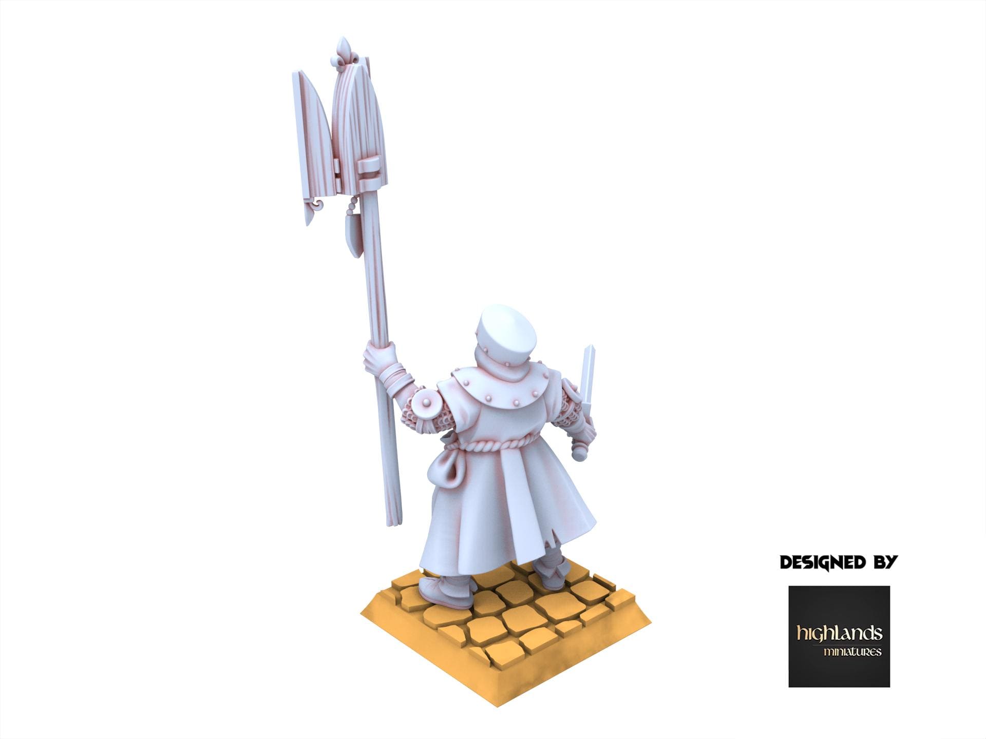 Arthurian Knights - Cleric with Relic - Gallia - Highlands Miniatures