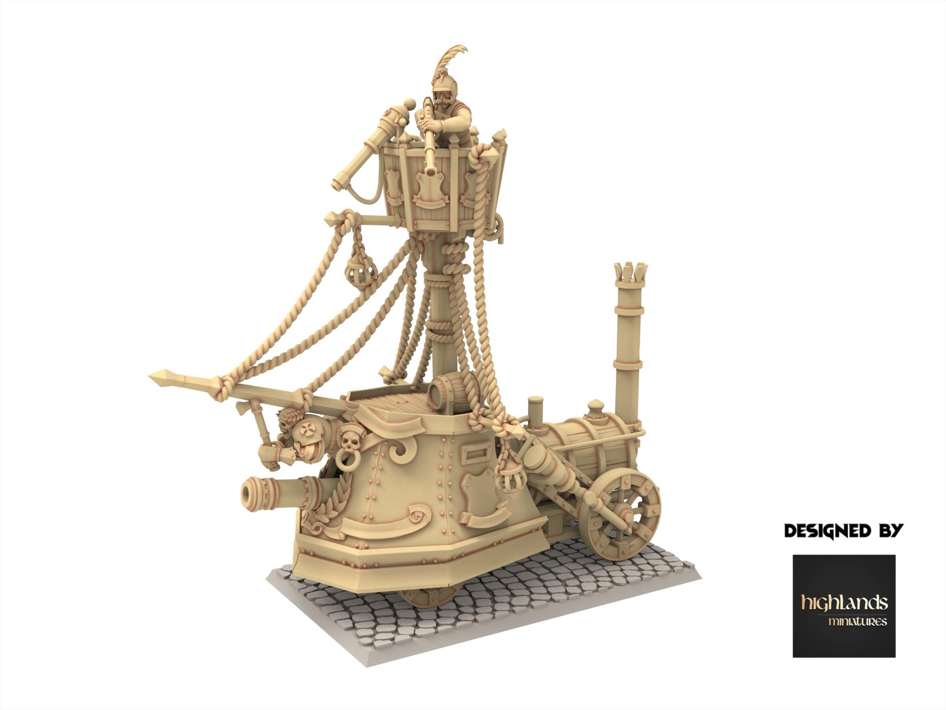 Imperial Fantasy - Ironclad Landship - Sunland - Highlands Miniatures