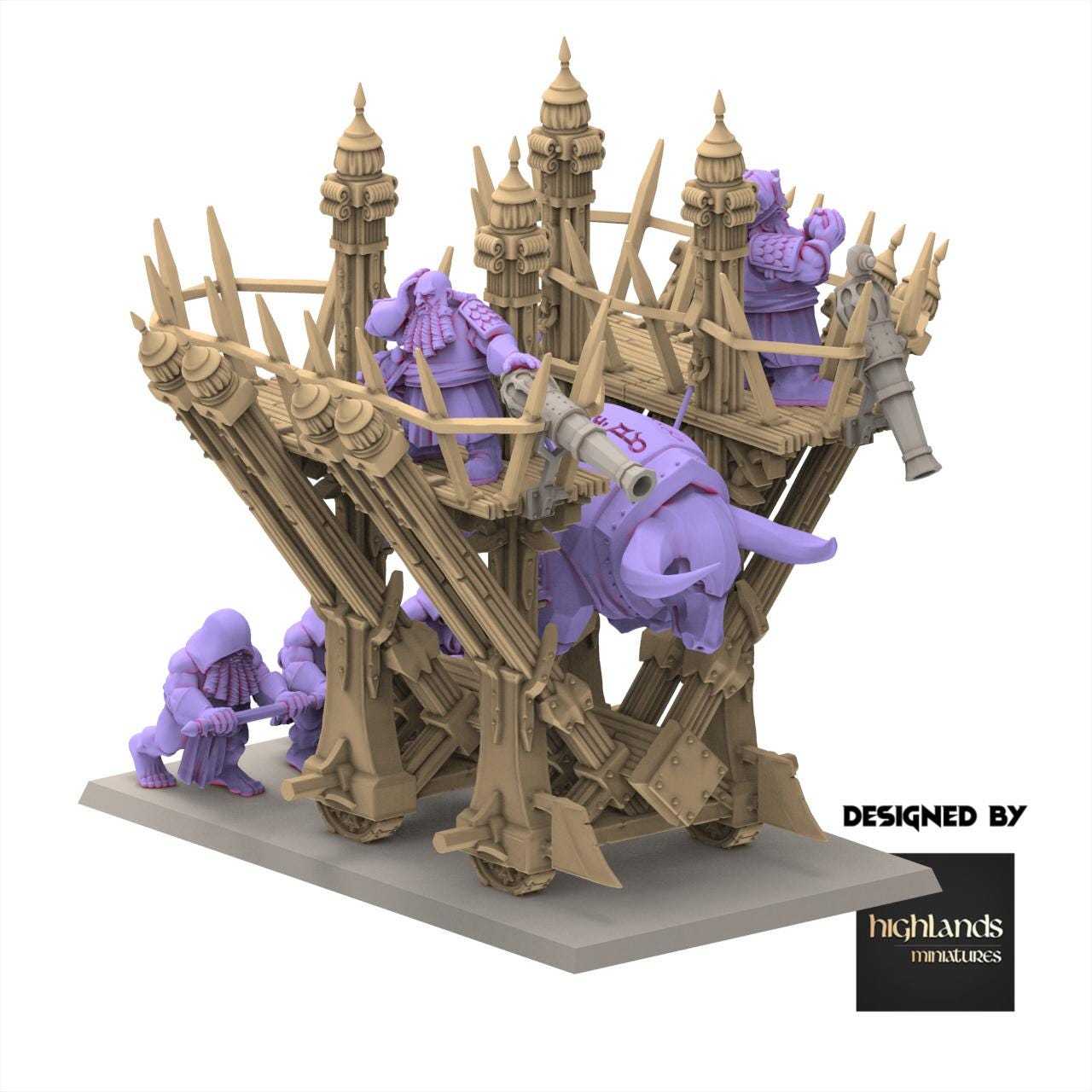 Chaos Dwarves - Blazing Icon of Marduk - Sons of Marduk - Highlands Miniatures