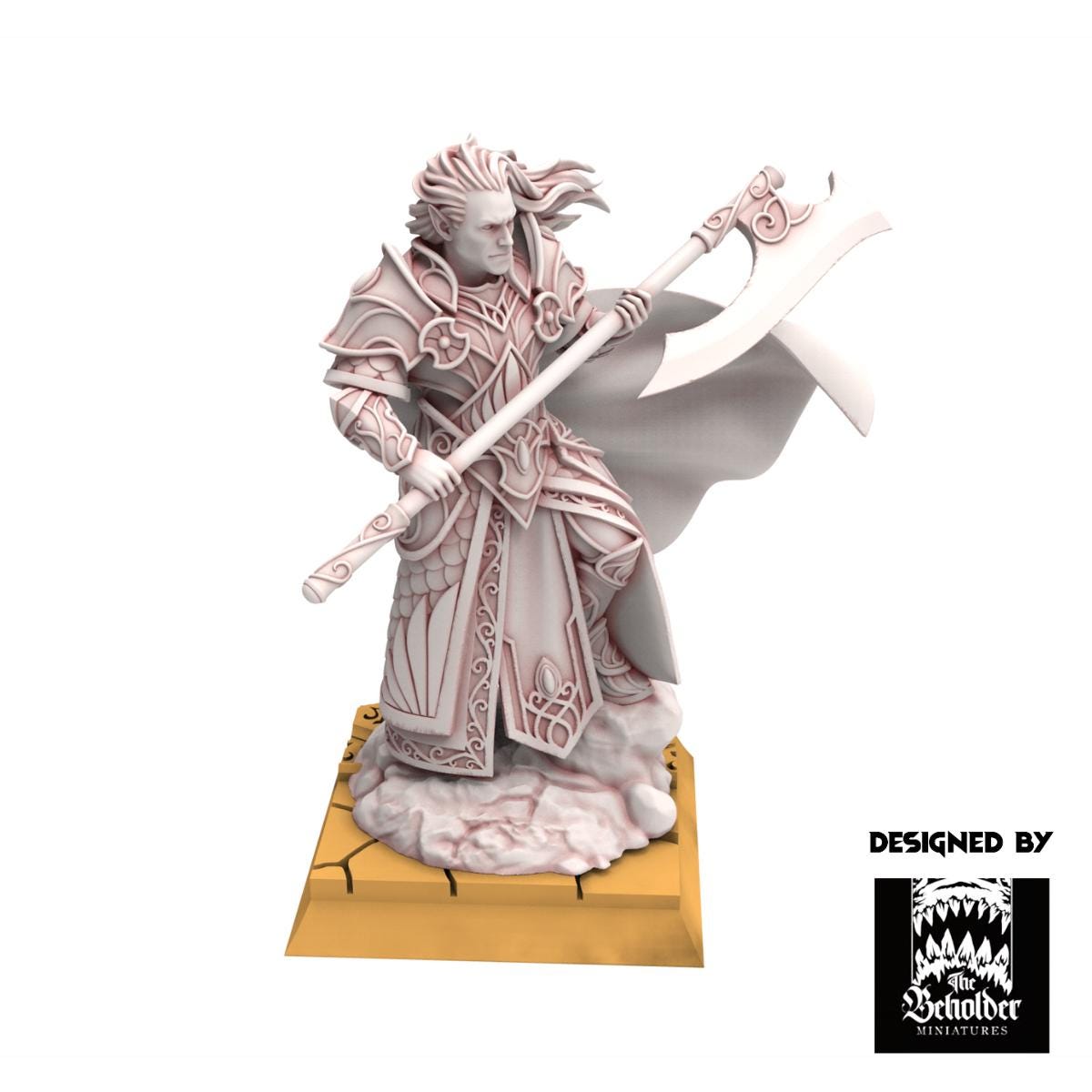 Hight Elves - Commander Polomhir - Silvermoor - The Beholder Miniatures