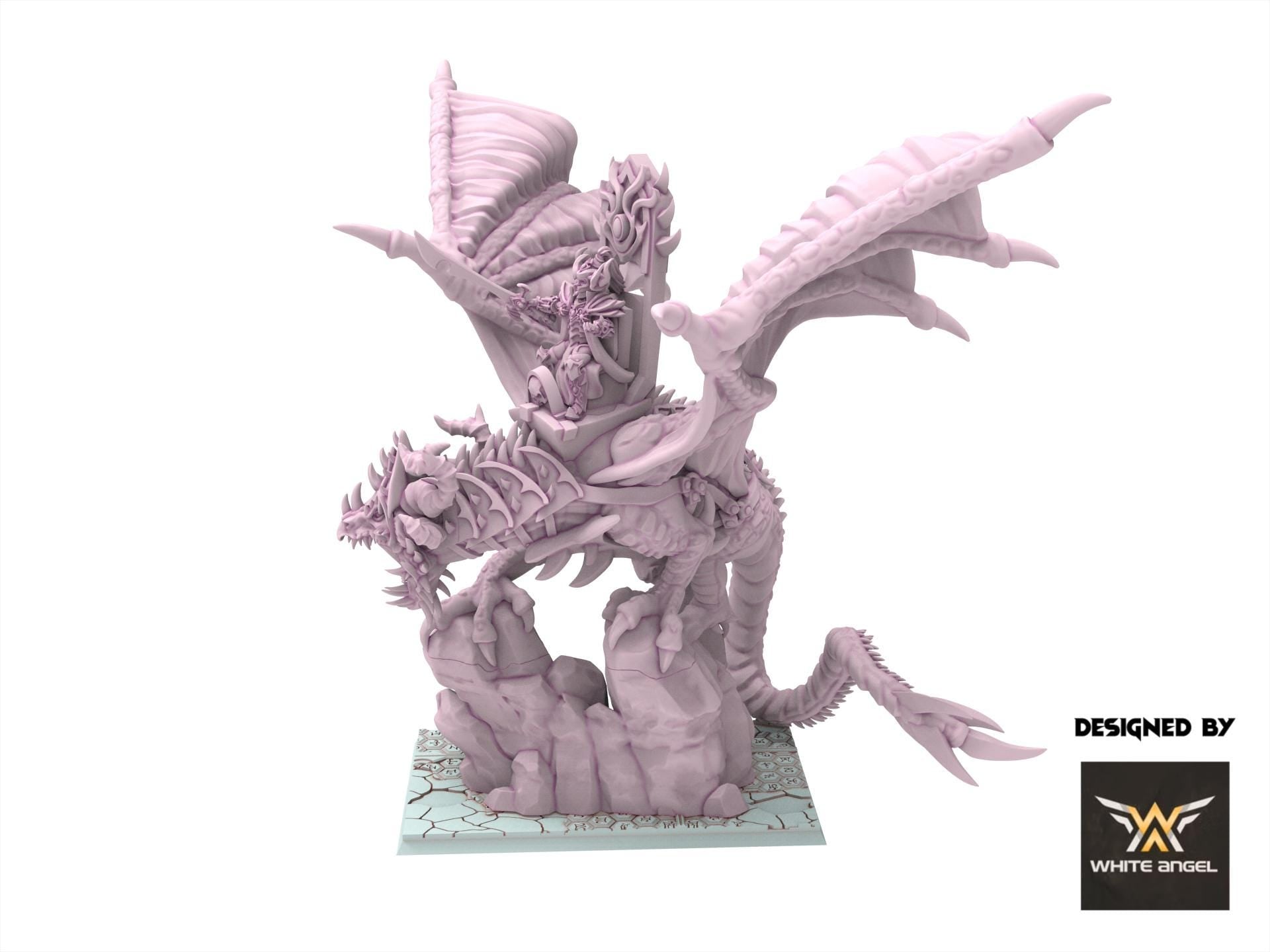 Dark Elves - Dark Emperor Dragon - Slaves of Darkness - White Angel Miniatures