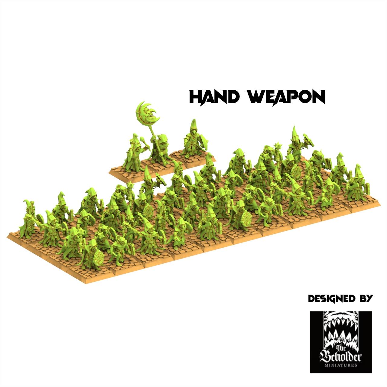 Orc & Goblin - Goblins Warriors - The Black horde - The Beholder Miniatures
