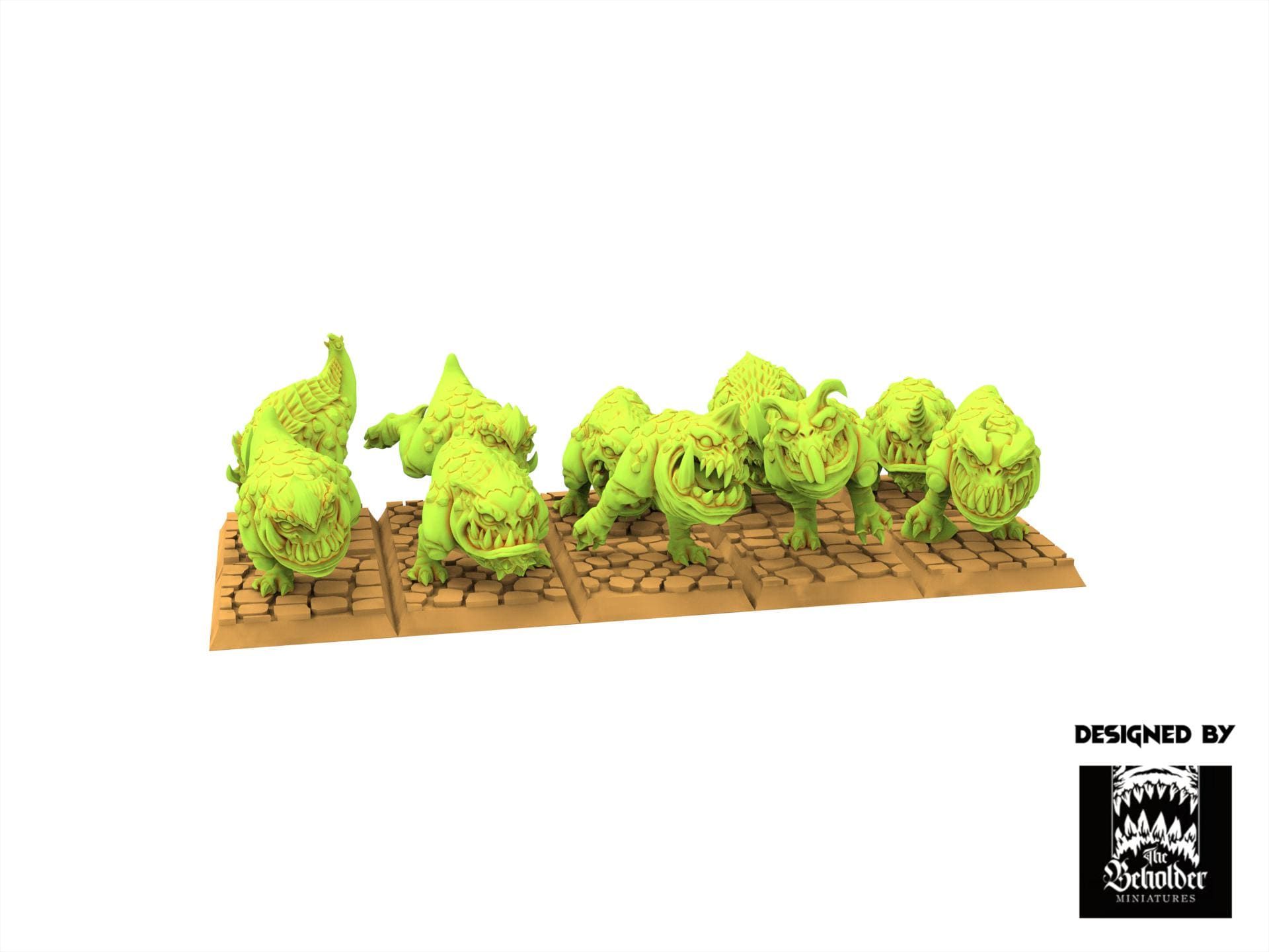 Orc & Goblin - Kavehorrors Whisperers - The Black horde - The Beholder Miniatures