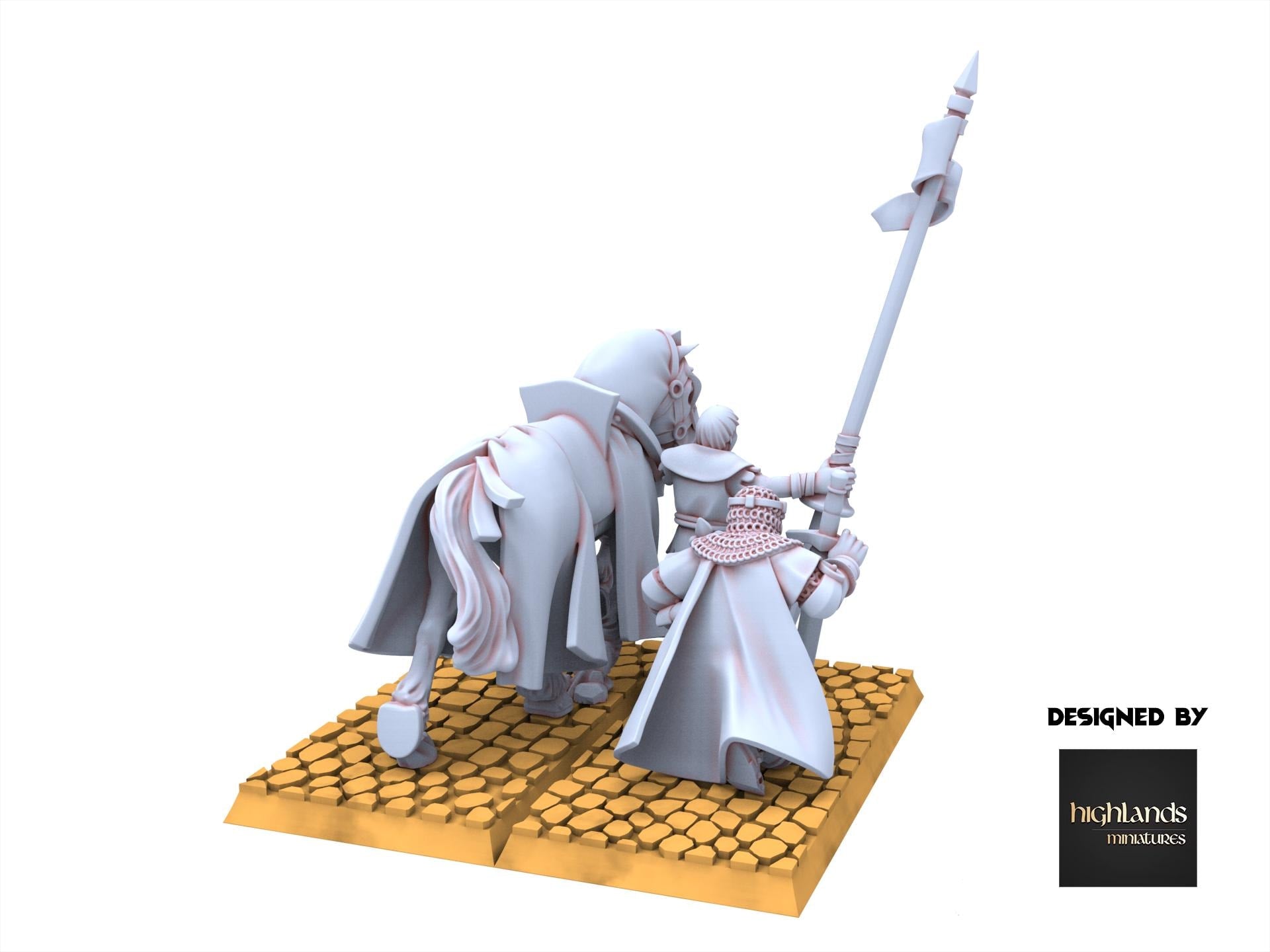 Arthurian Knights - Praying Knight - Gallia - Highlands Miniatures