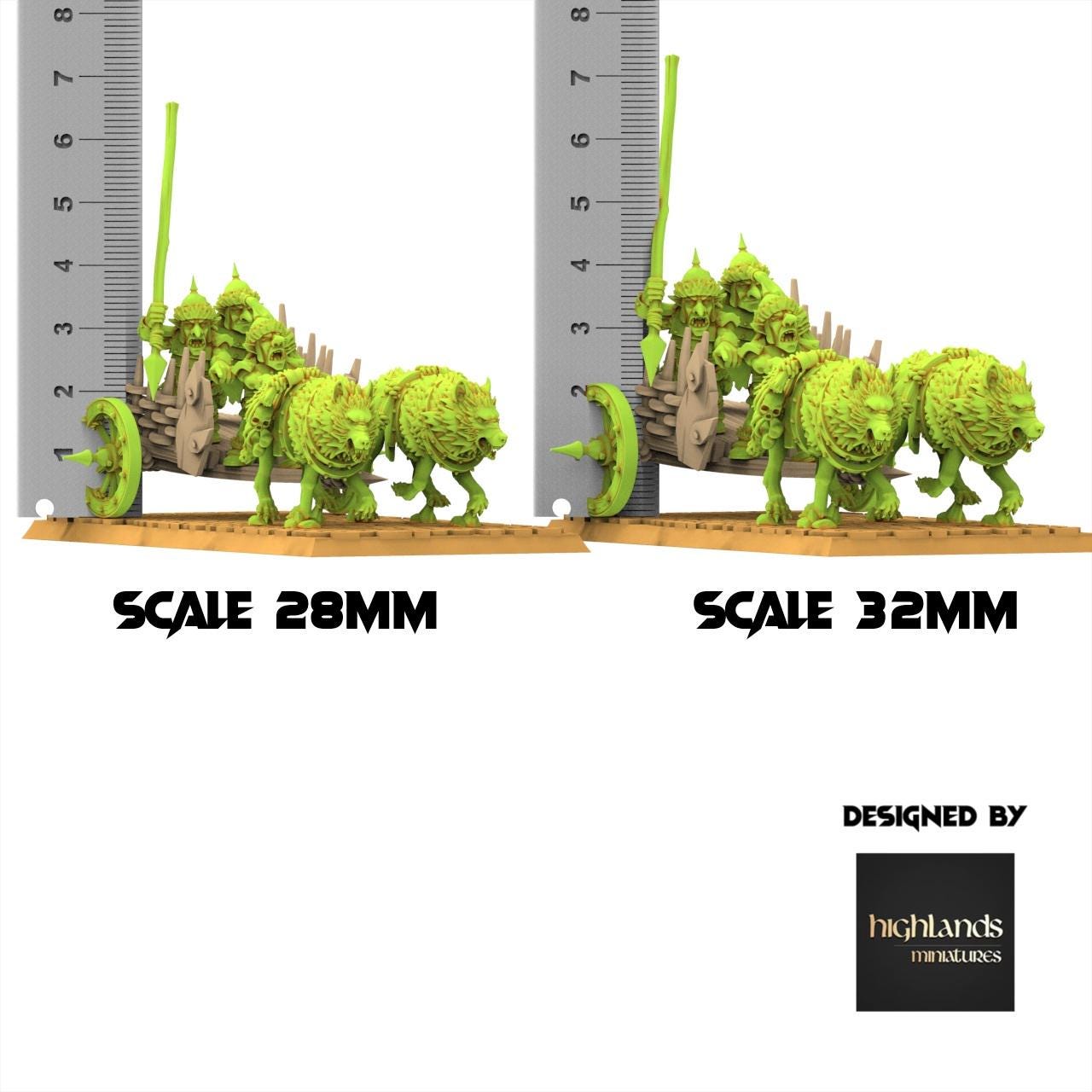 Orc & Goblin - Goblin Chariot - Steppe Goblin - Highlands Miniature