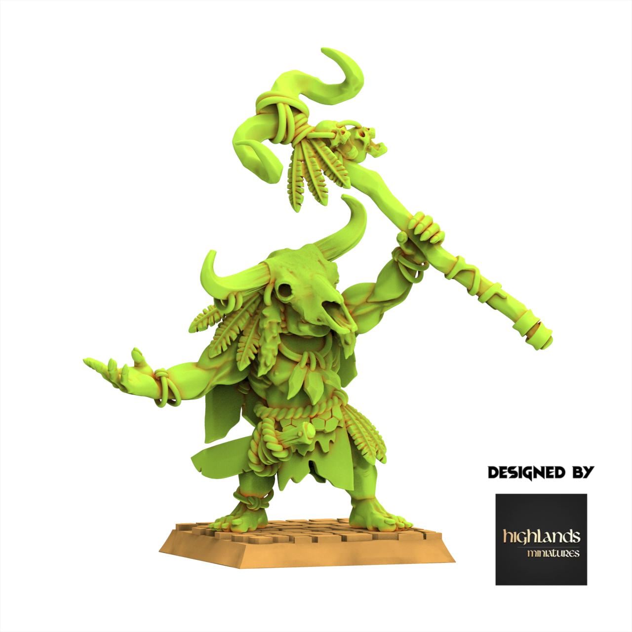 Orc & Goblin - Cave Orc Shaman - Moredhun's Orc - Highlands Miniature