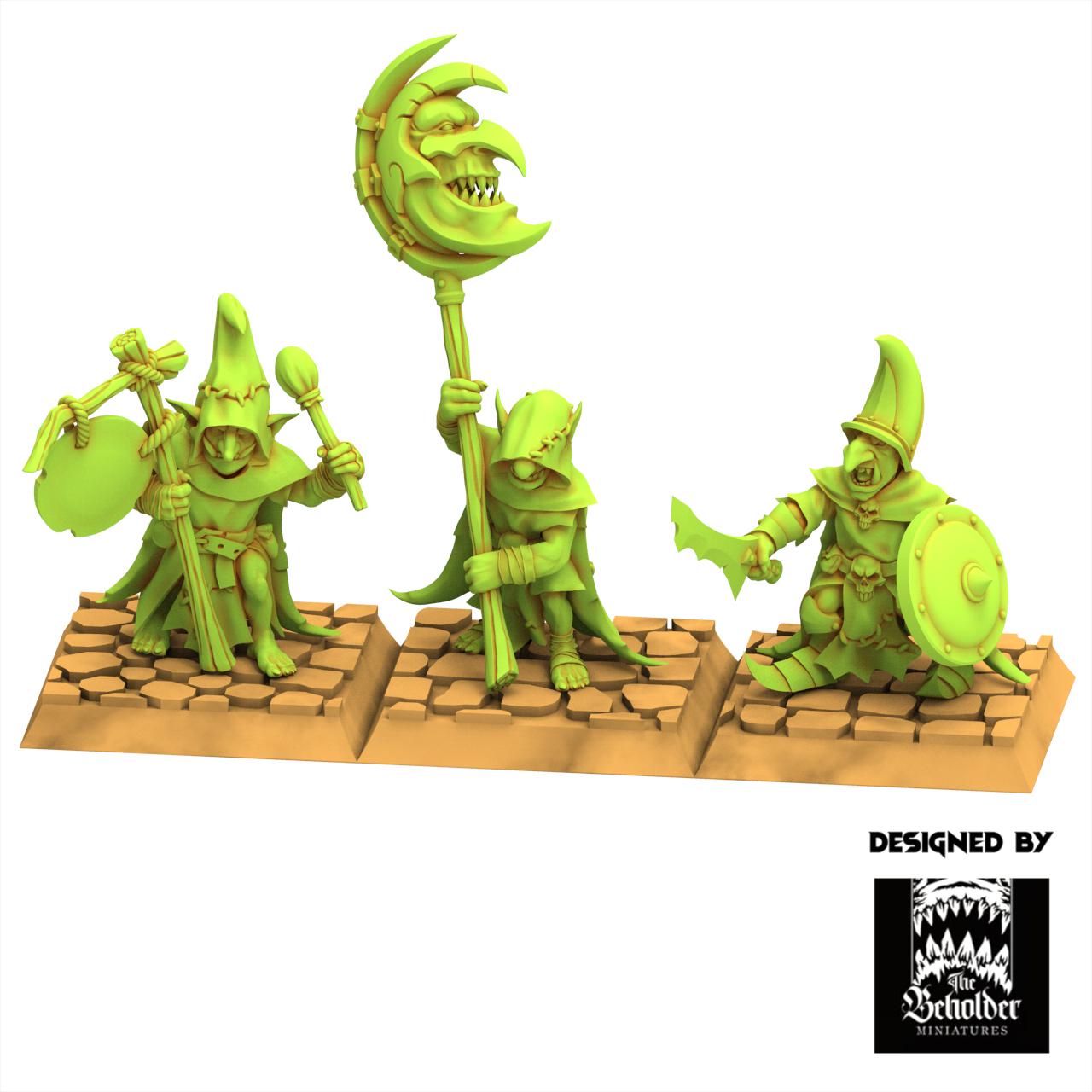 Orc & Goblin - Goblins Warriors - The Black horde - The Beholder Miniatures