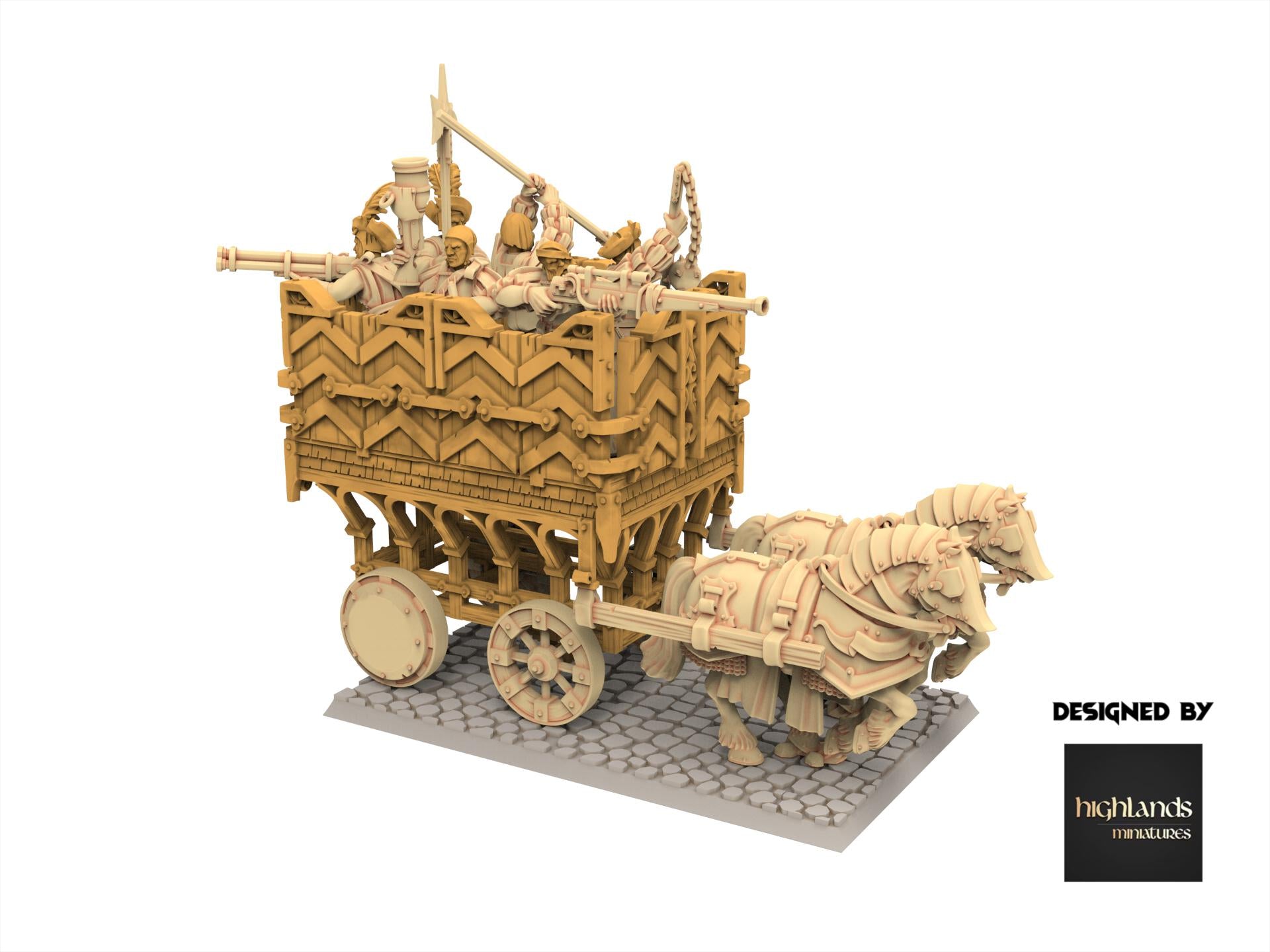 Imperial Fantasy - Armored Wagon - Sunland - Highlands Miniatures