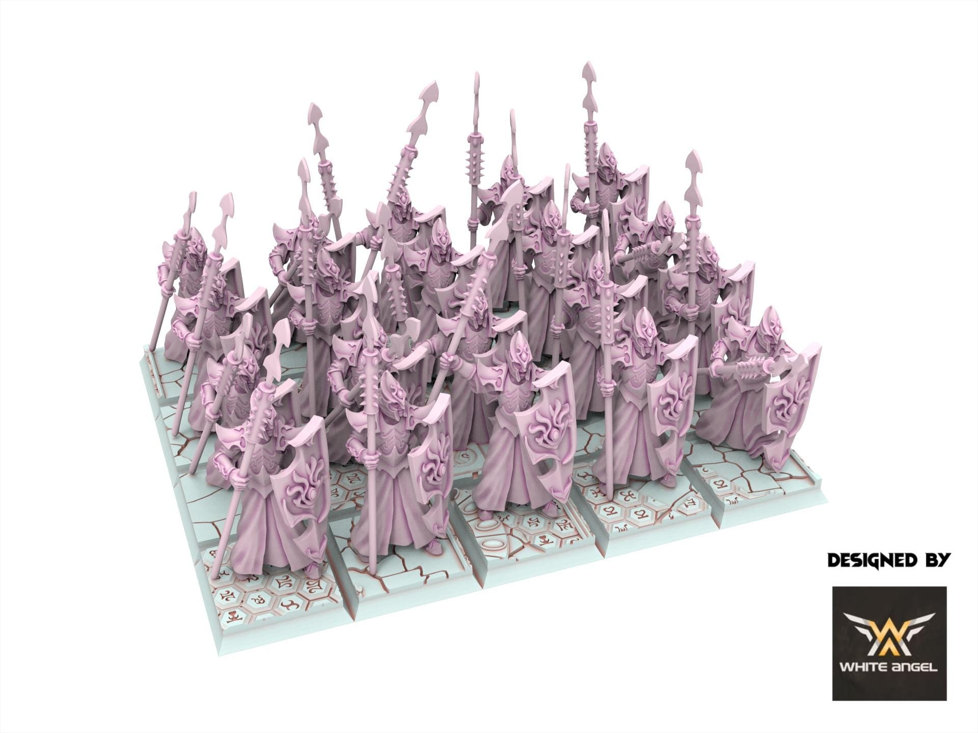 Dark Elves - Harpoon Guards - Slaves of Darkness - White Angel Miniatures