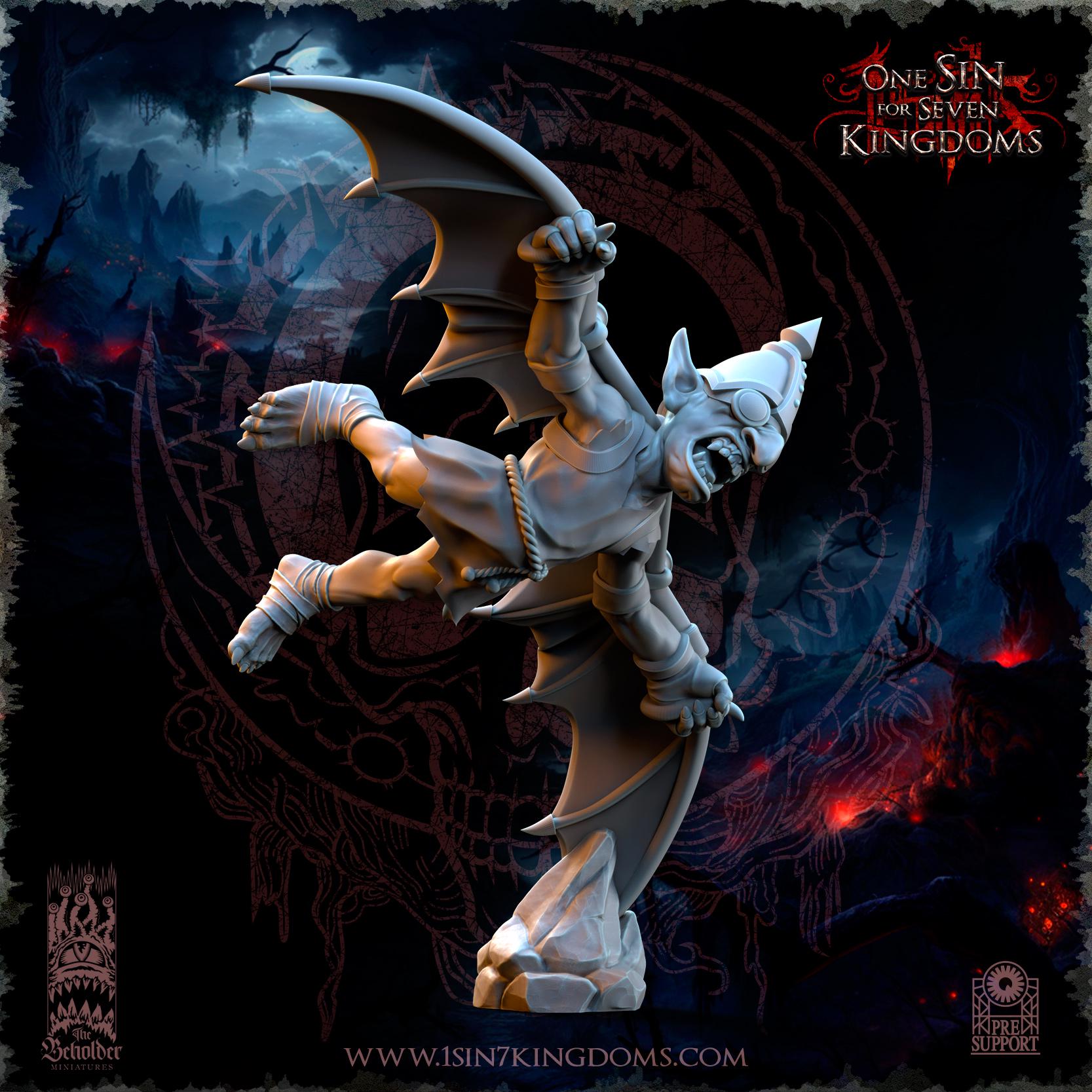 Orc & Goblin - Goblins Slingshot of Doom - The Black horde - The Beholder Miniatures