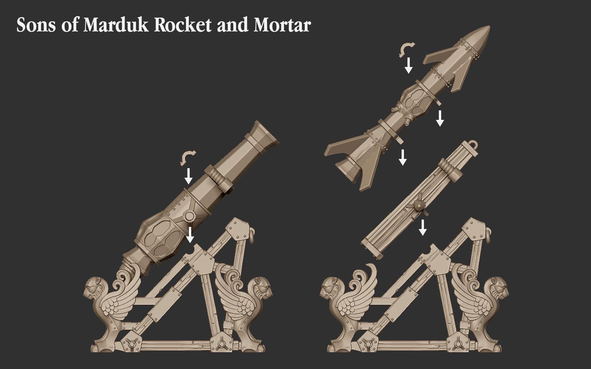 Chaos Dwarves - Mortar - Sons of Marduk - Highlands Miniatures