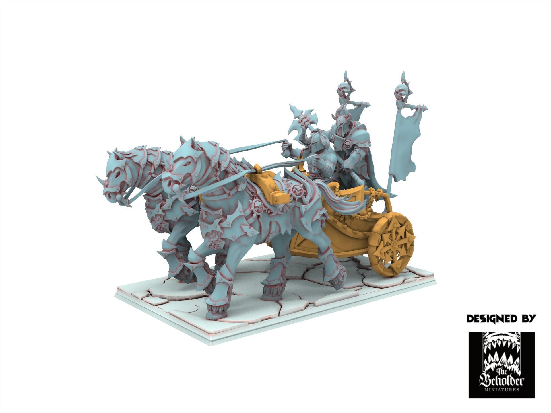 Fantasy Chaos - Deathbringer Chariot - Realms of Mayhem - Beholder Miniature
