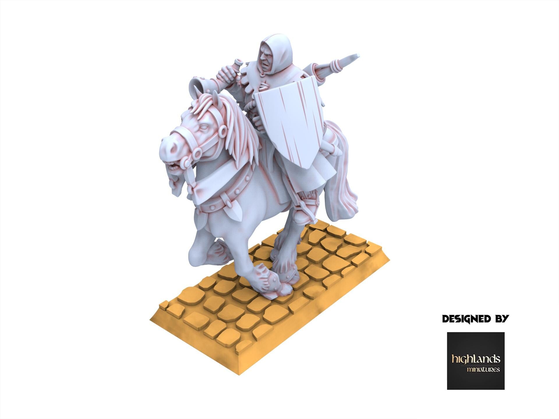 Arthurian Knights - Mounted Men at Arms - Gallia - Highlands Miniatures