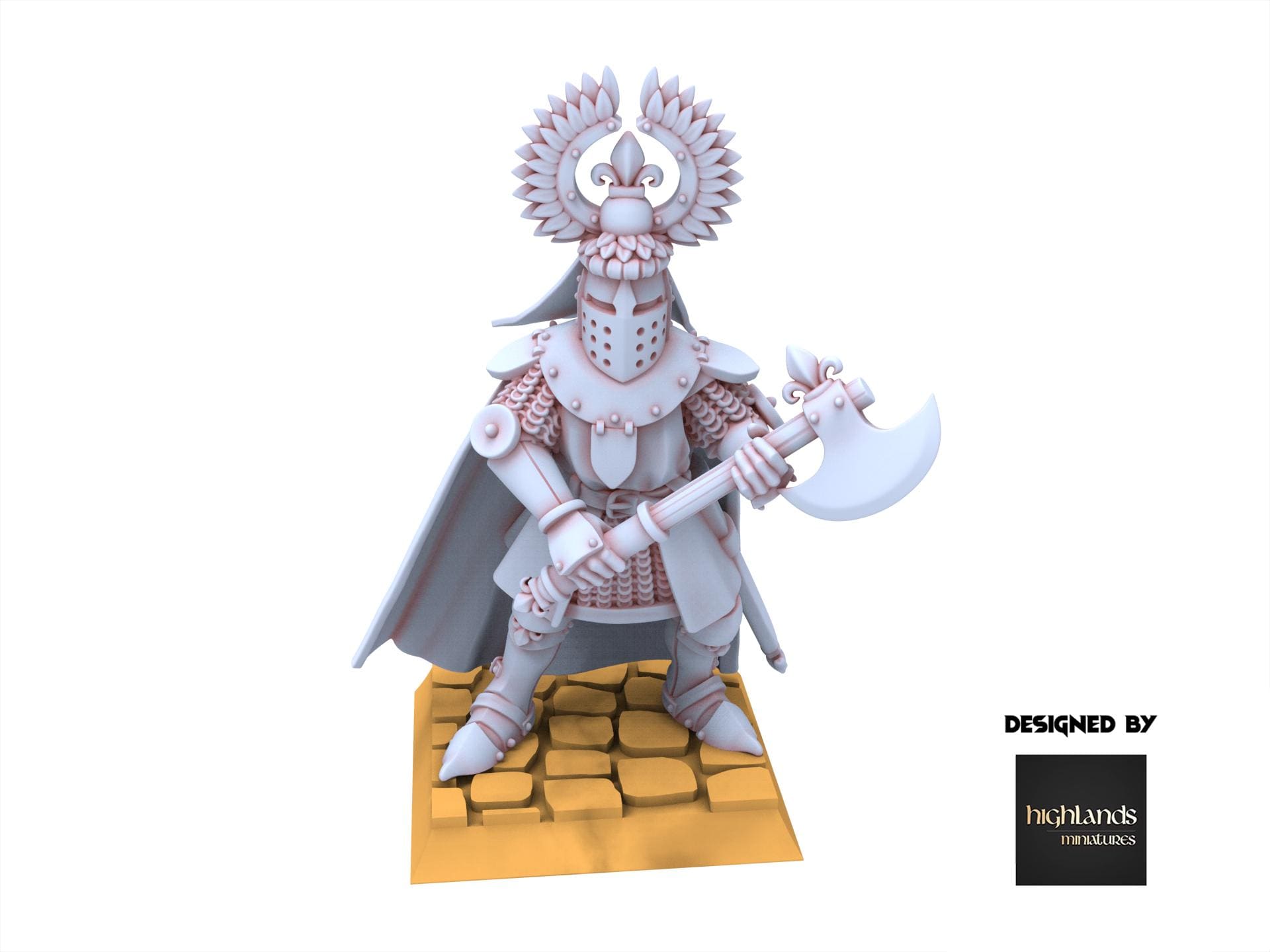 Arthurian Knights - Duke on Foot - Gallia - Highlands Miniatures
