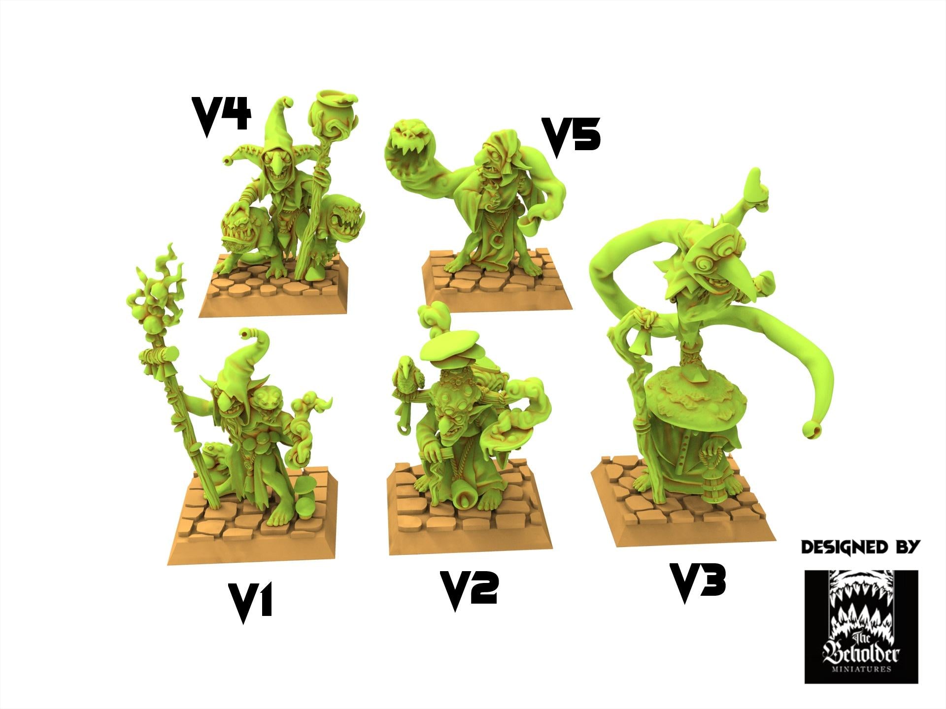 Orc & Goblin - Mushroom Eaters - The Black horde - The Beholder Miniatures