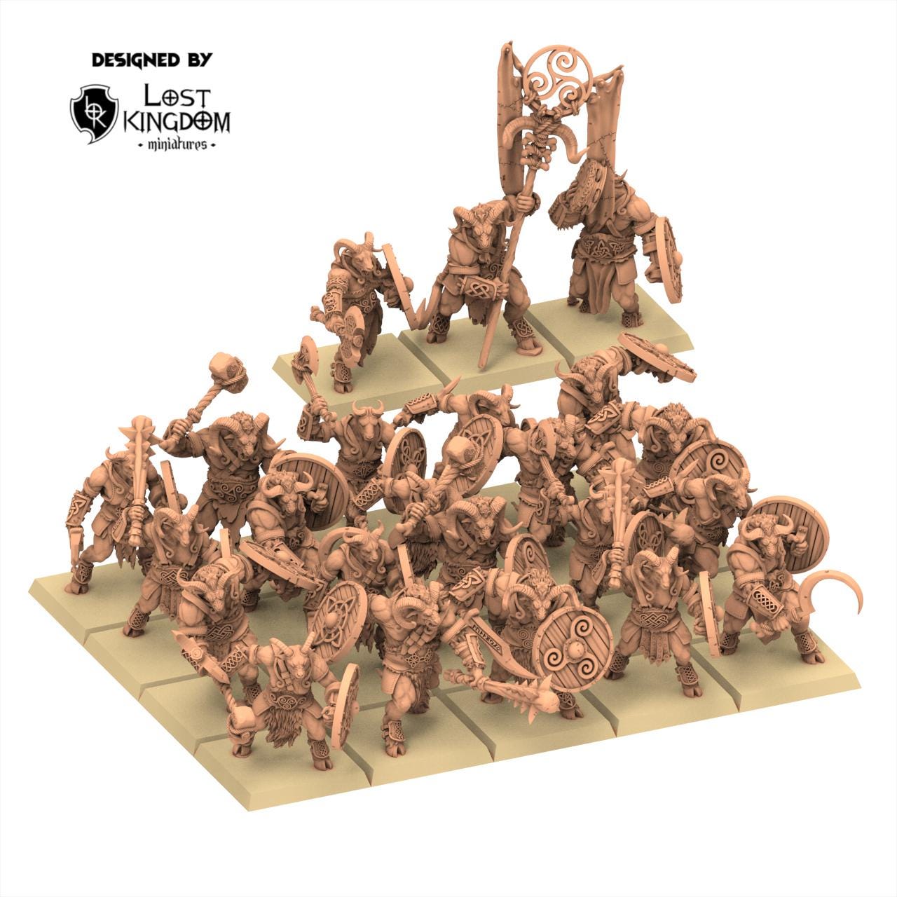 Beastmen - Wildhorn Herd - Warriors of the Dark Gods - Lost Kingdom Miniatures