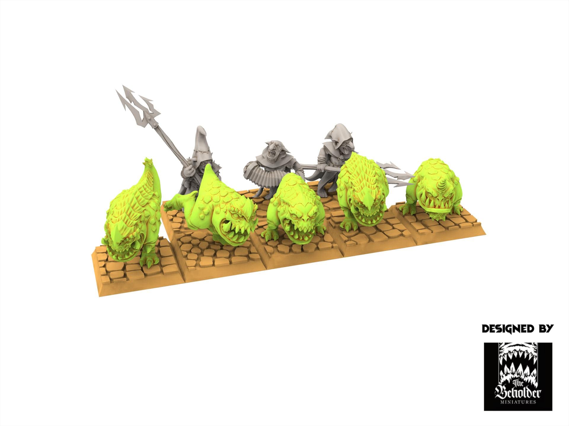 Orc & Goblin - Kavehorrors Whisperers - The Black horde - The Beholder Miniatures