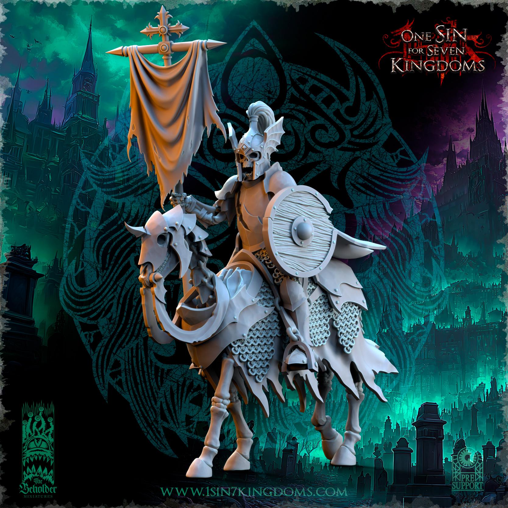 Undead 32/28mm - Grave Knights - Undying Legions - The Beholder Miniatures