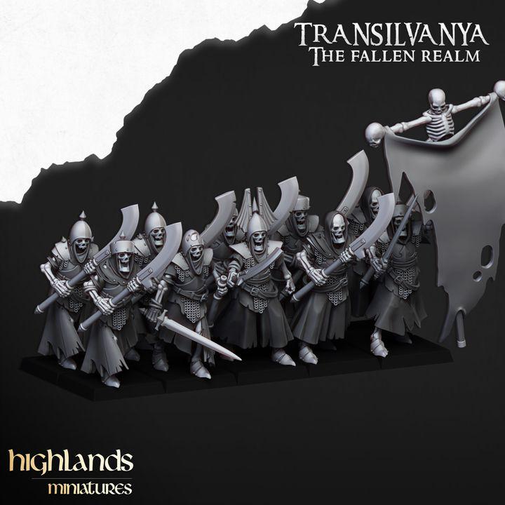 Undead - Skeletal Guard V1 - Transilvanya - Highlands Miniatures