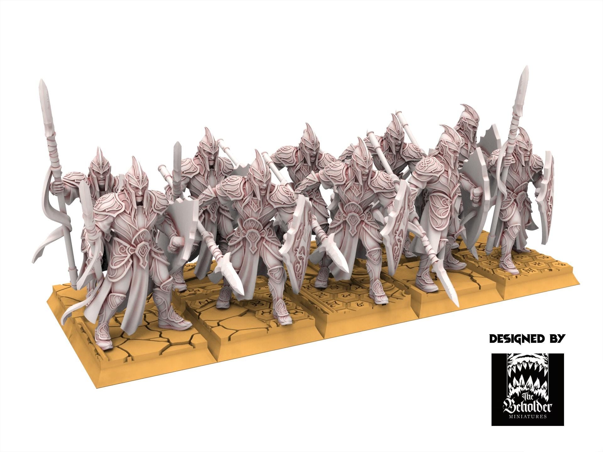 Hight Elves - Warriors - Silvermoor - The Beholder Miniatures