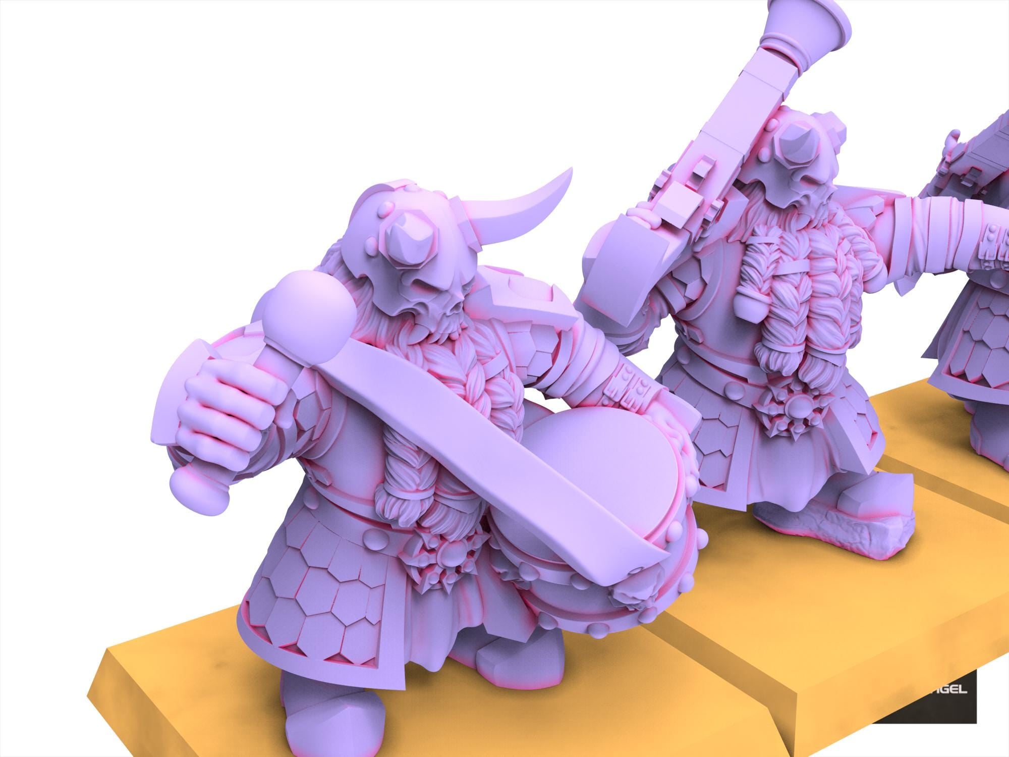 Chaos Dwarves - Infernal Gun - Infernal Dwarves - White Angel Miniatures
