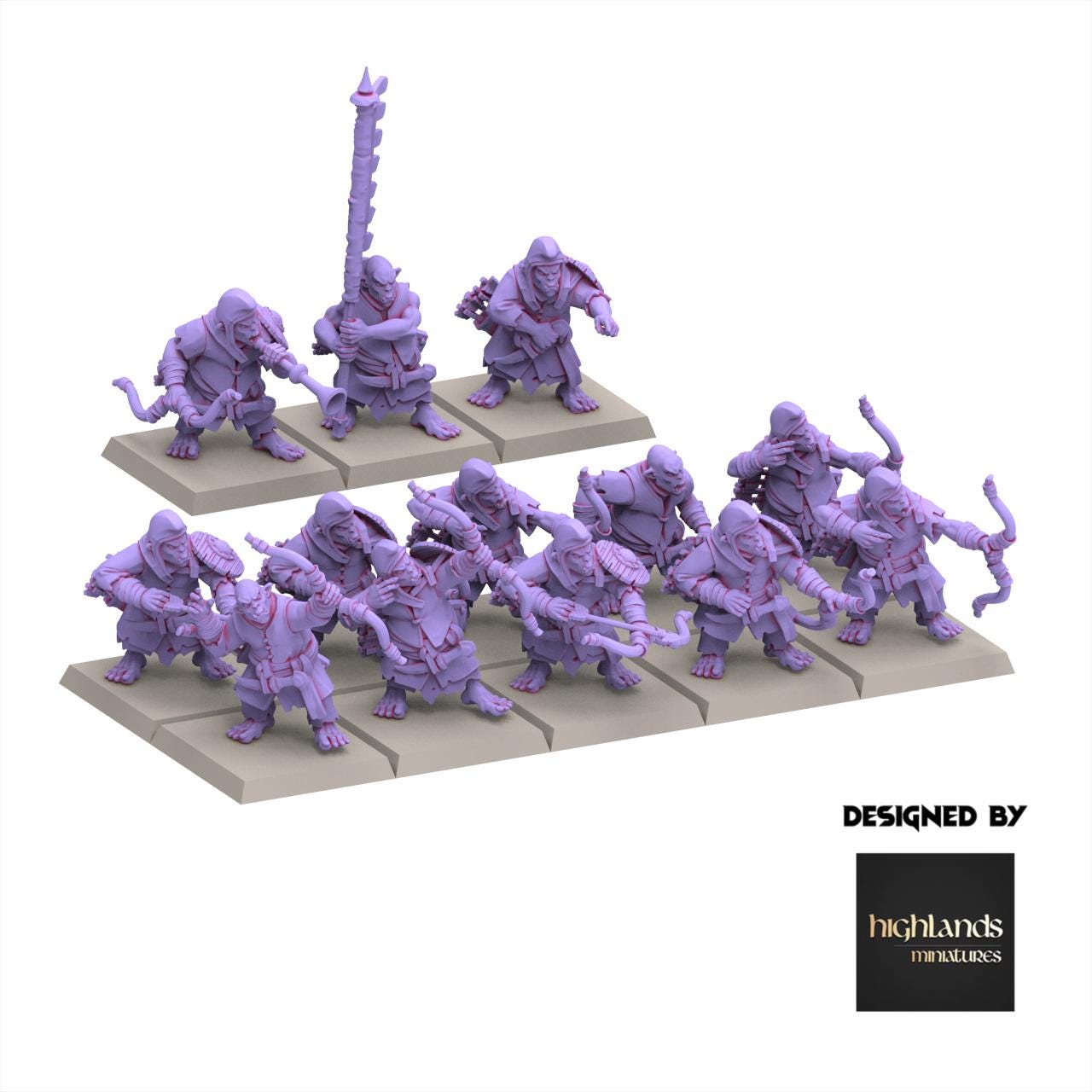 Chaos Dwarves - Hobgoblin Archer - Sons of Marduk - Highlands Miniatures