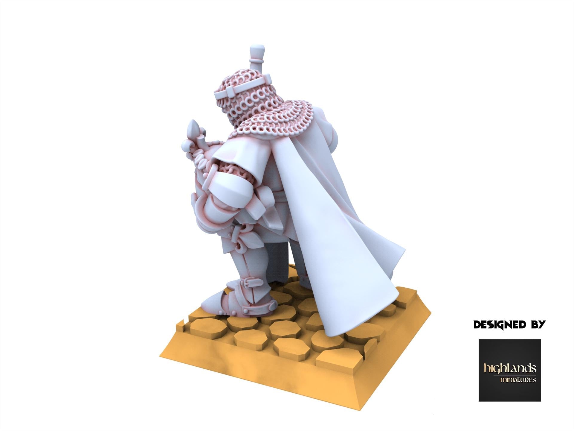 Arthurian Knights - Praying Knight - Gallia - Highlands Miniatures
