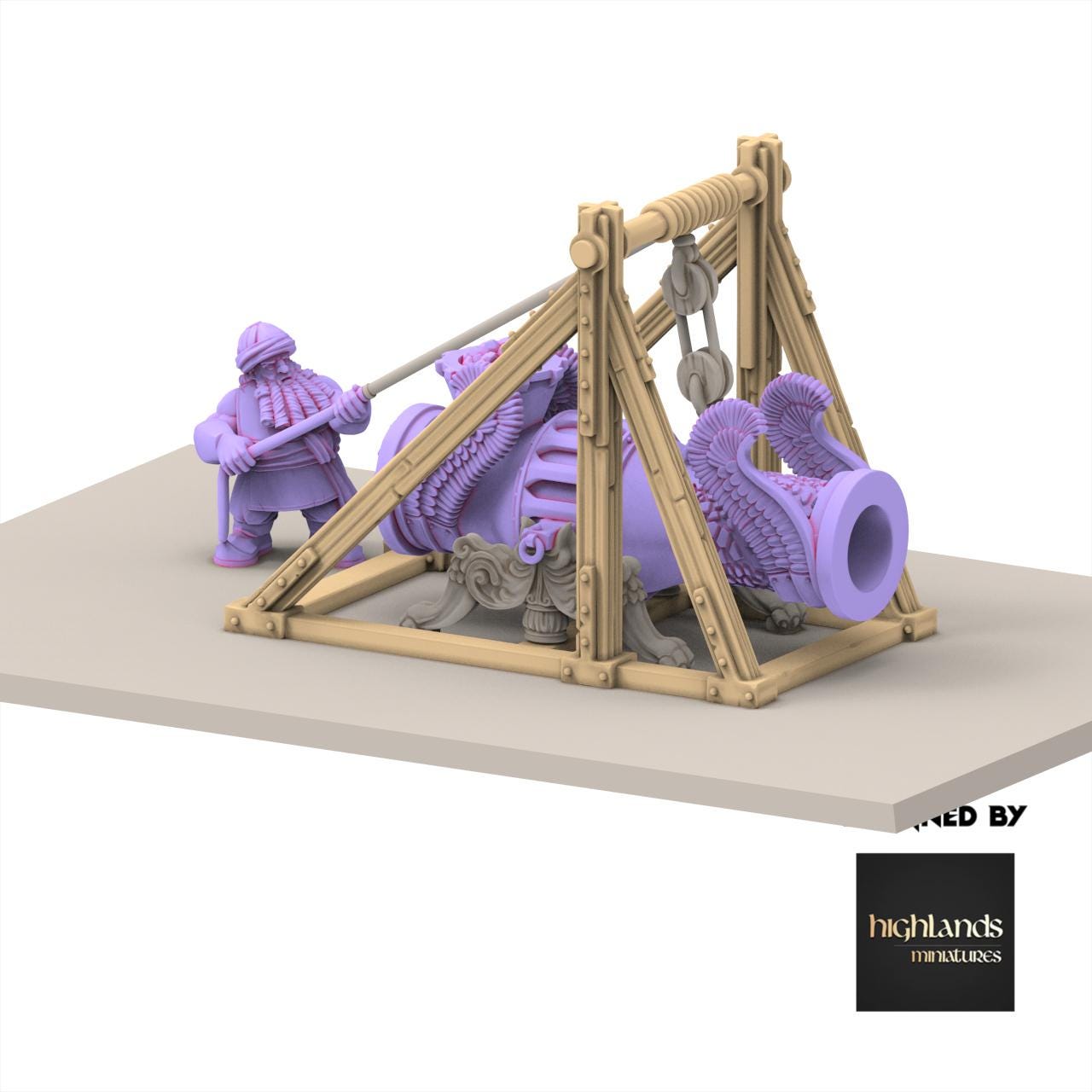 Chaos Dwarves - Cannon - Sons of Marduk - Highlands Miniatures