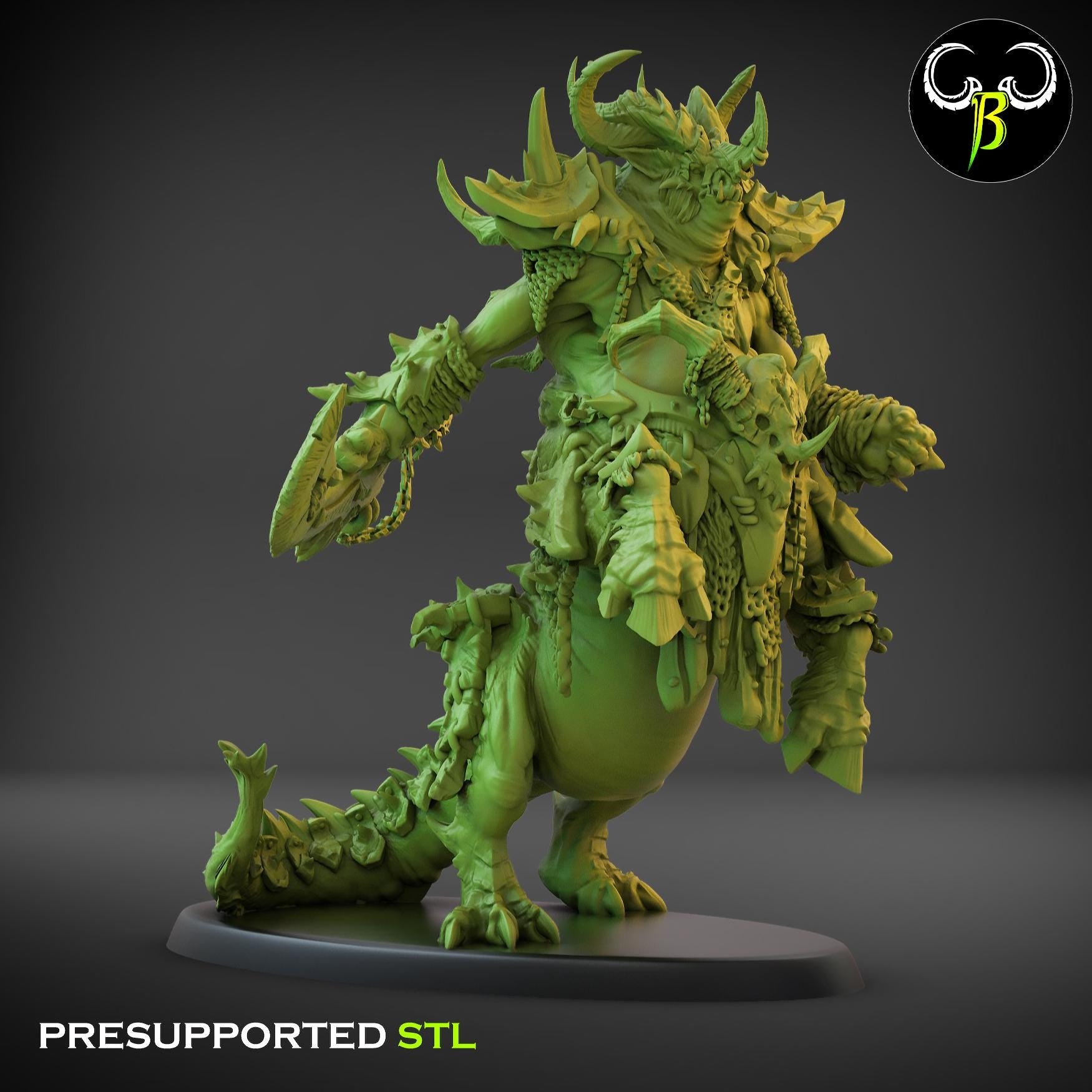Beastmen - Ancient Centigon - Fallen Beast - ClayBeastCreation
