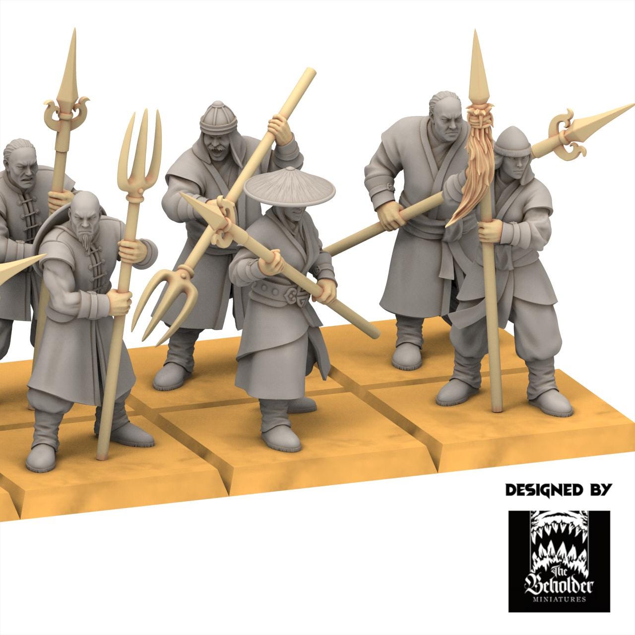 East Empire - Peasant Militia - Astarii Dynasty - 28&32mm - The Beholder Miniatures