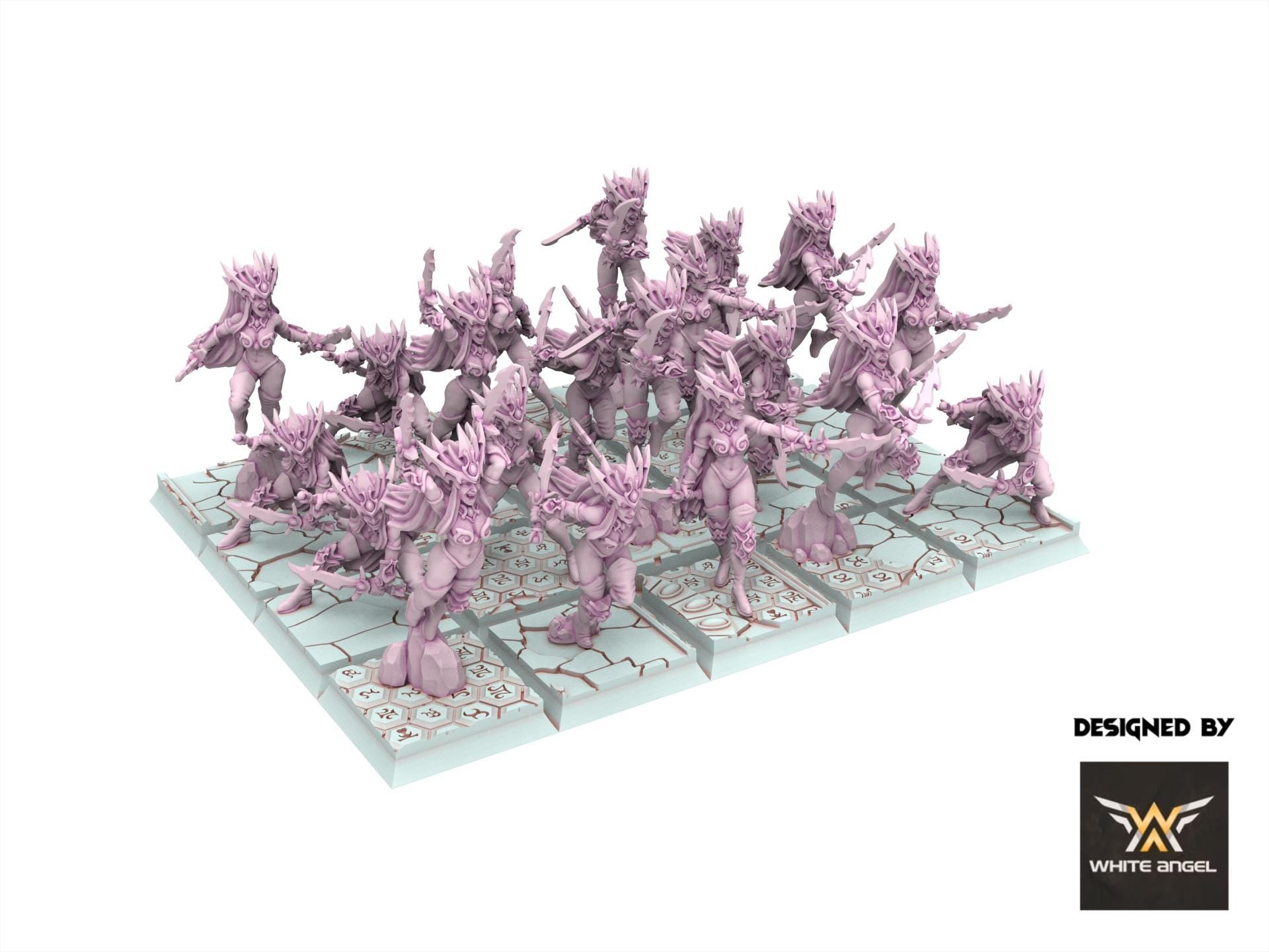 Dark Elves - Daughter of the Shadow Realm - Slaves of Darkness - White Angel Miniatures