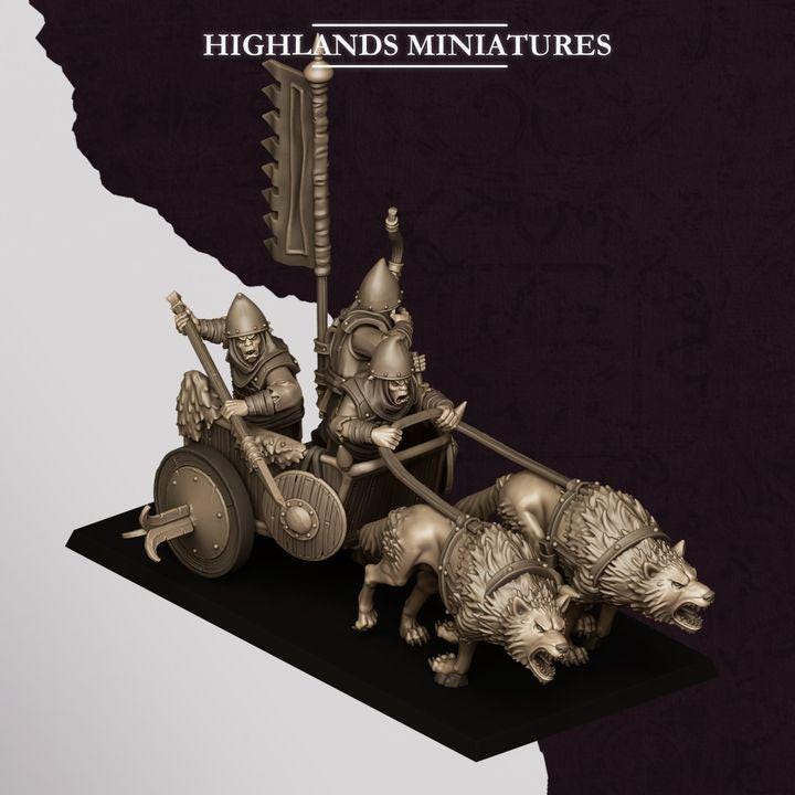 Chaos Dwarves - Hobgoblin Chariot - Sons of Marduk - Highlands Miniatures