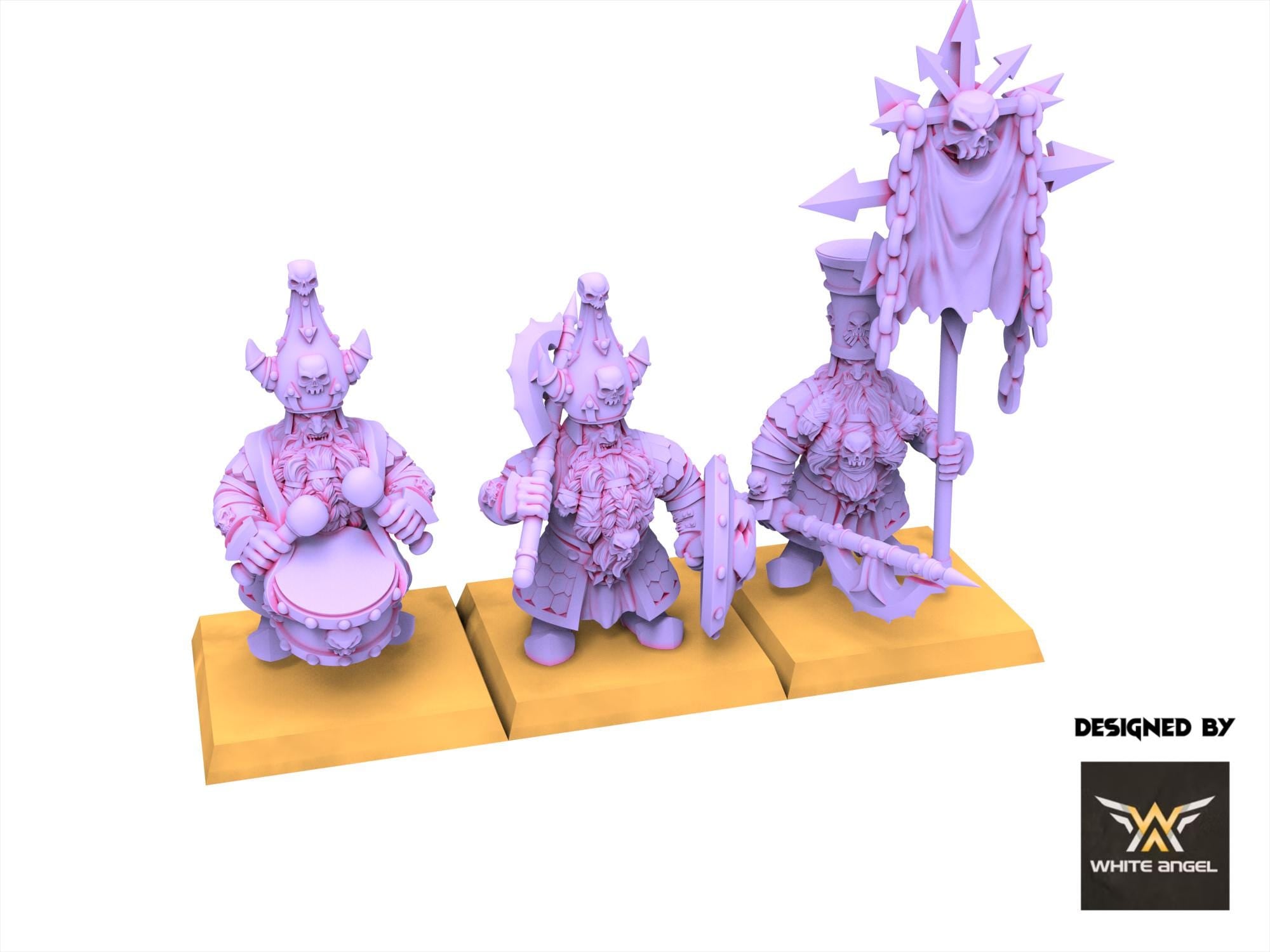 Chaos Dwarves - Infernal guard - Infernal Dwarves - White Angel Miniatures