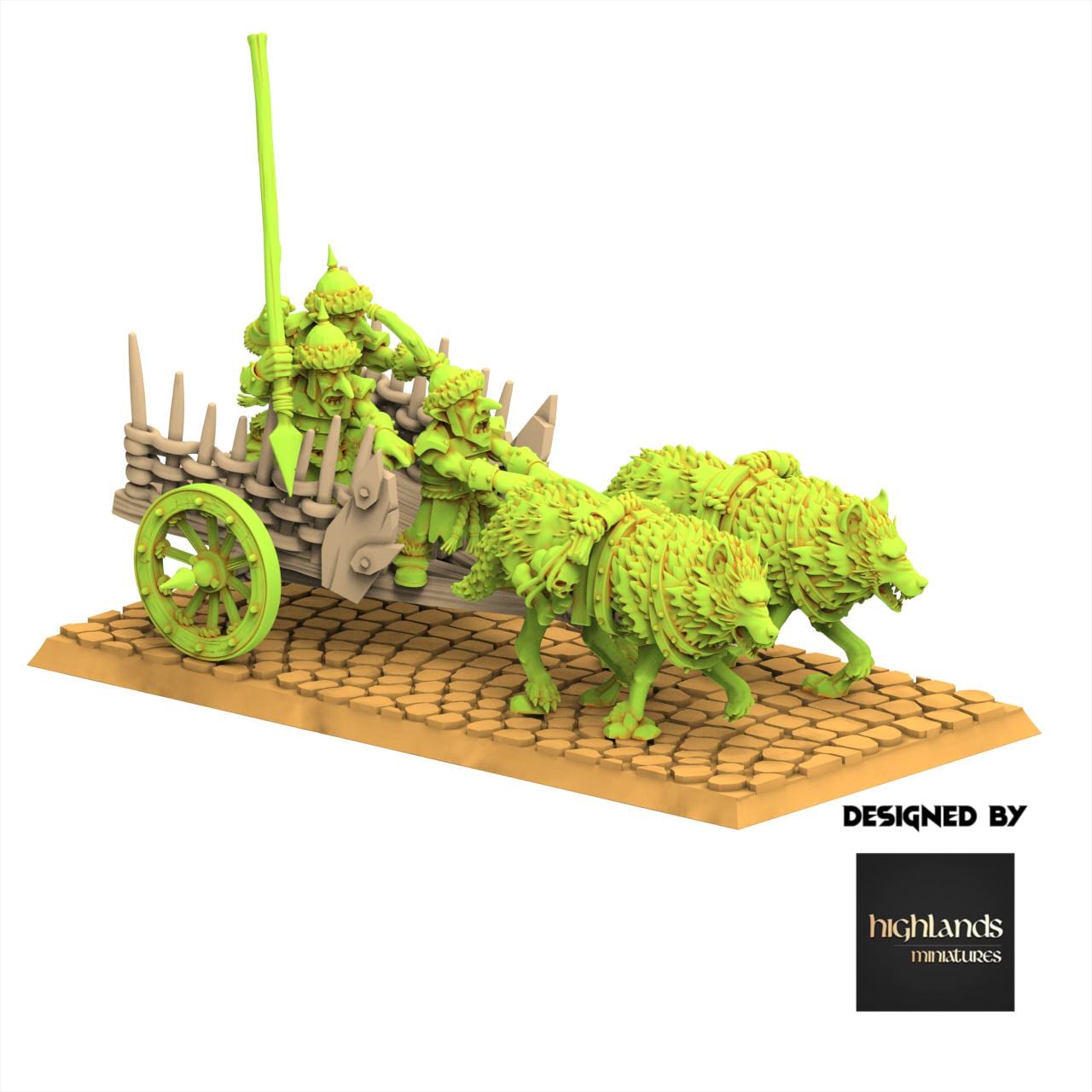 Orc & Goblin - Goblin Chariot - Steppe Goblin - Highlands Miniature
