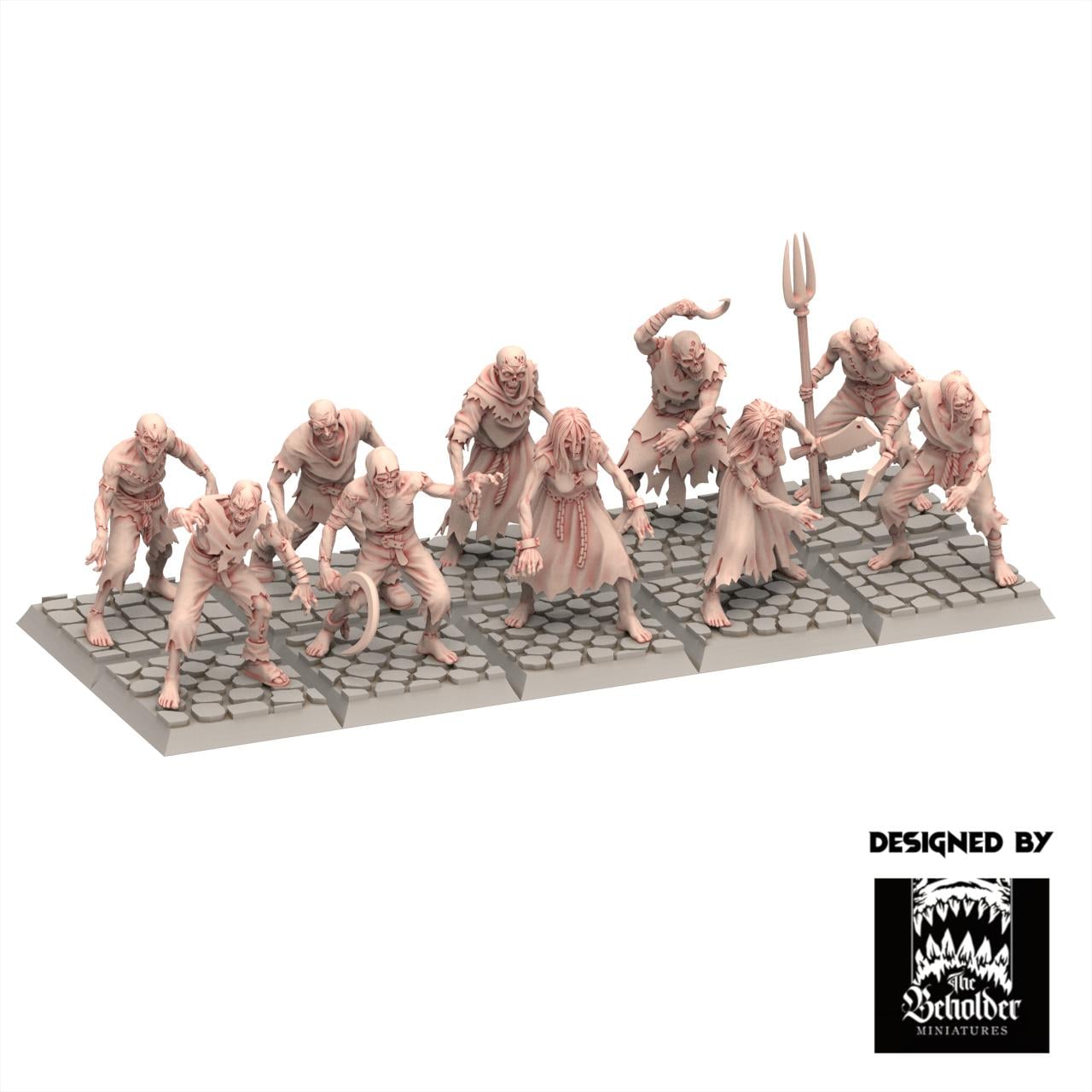 Undead 32/28mm - Brainless Walkers - Undying Legions - The Beholder Miniatures