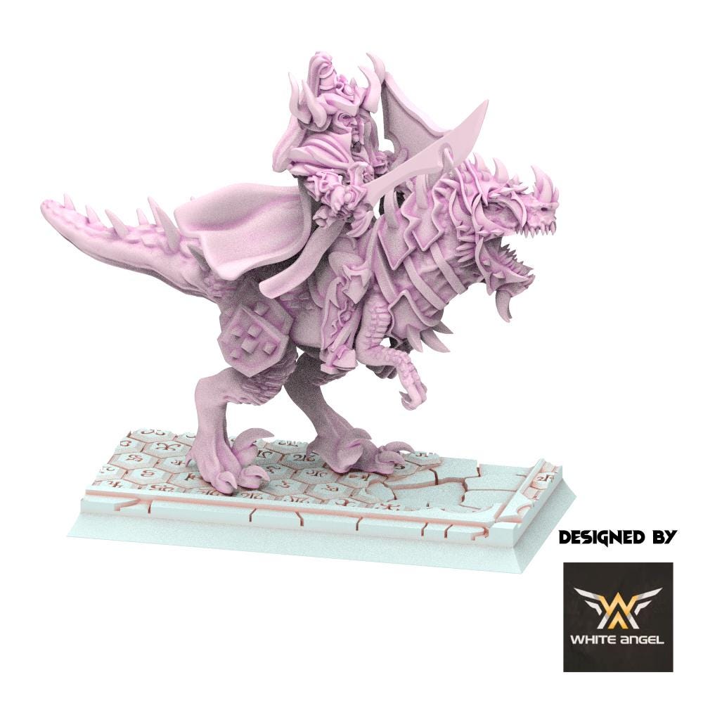 Dark Elves - Dark Emperor Raptor - Slaves of Darkness - White Angel Miniatures