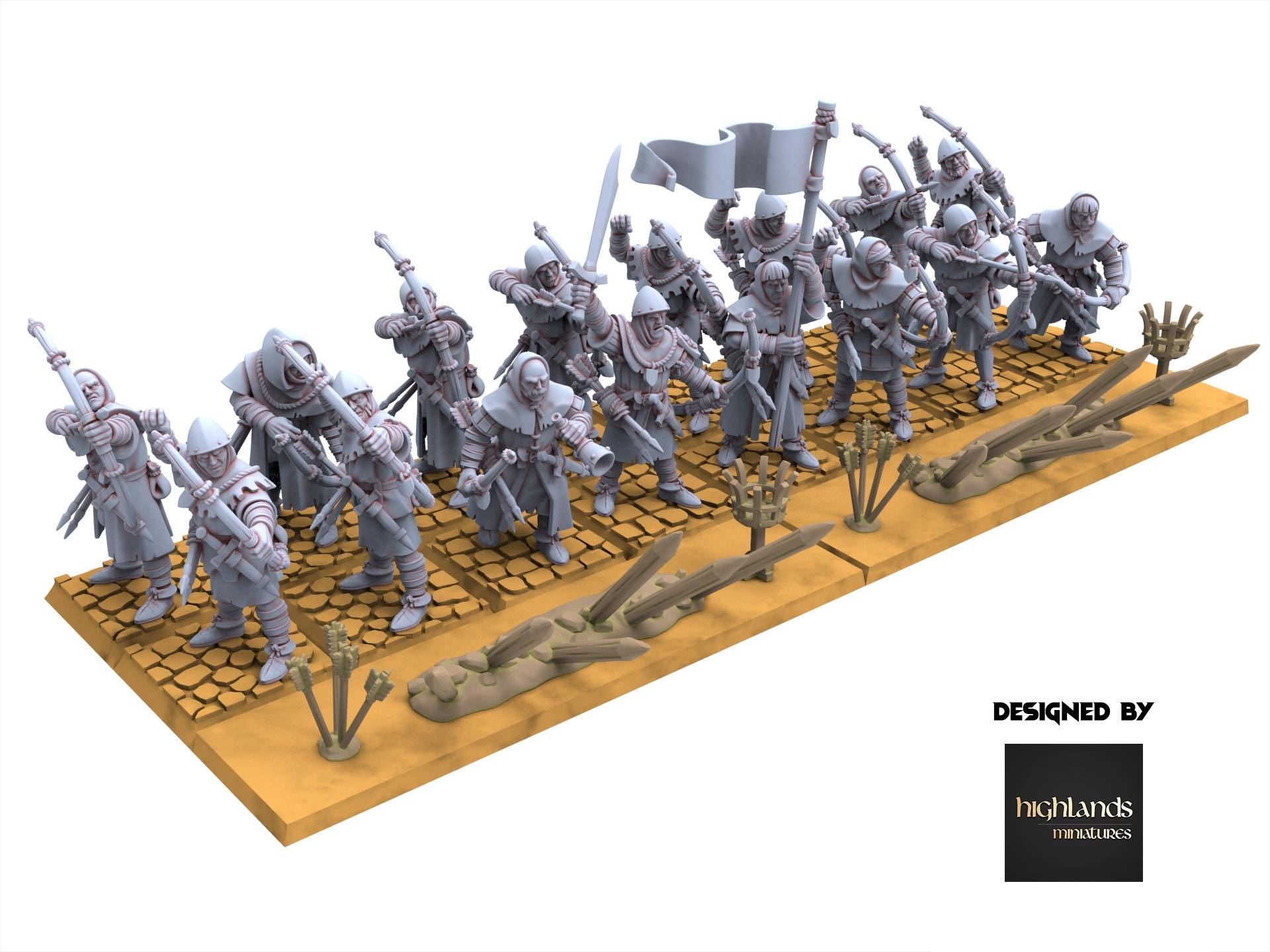 Arthurian Knights - Archer - Gallia - Highlands Miniatures