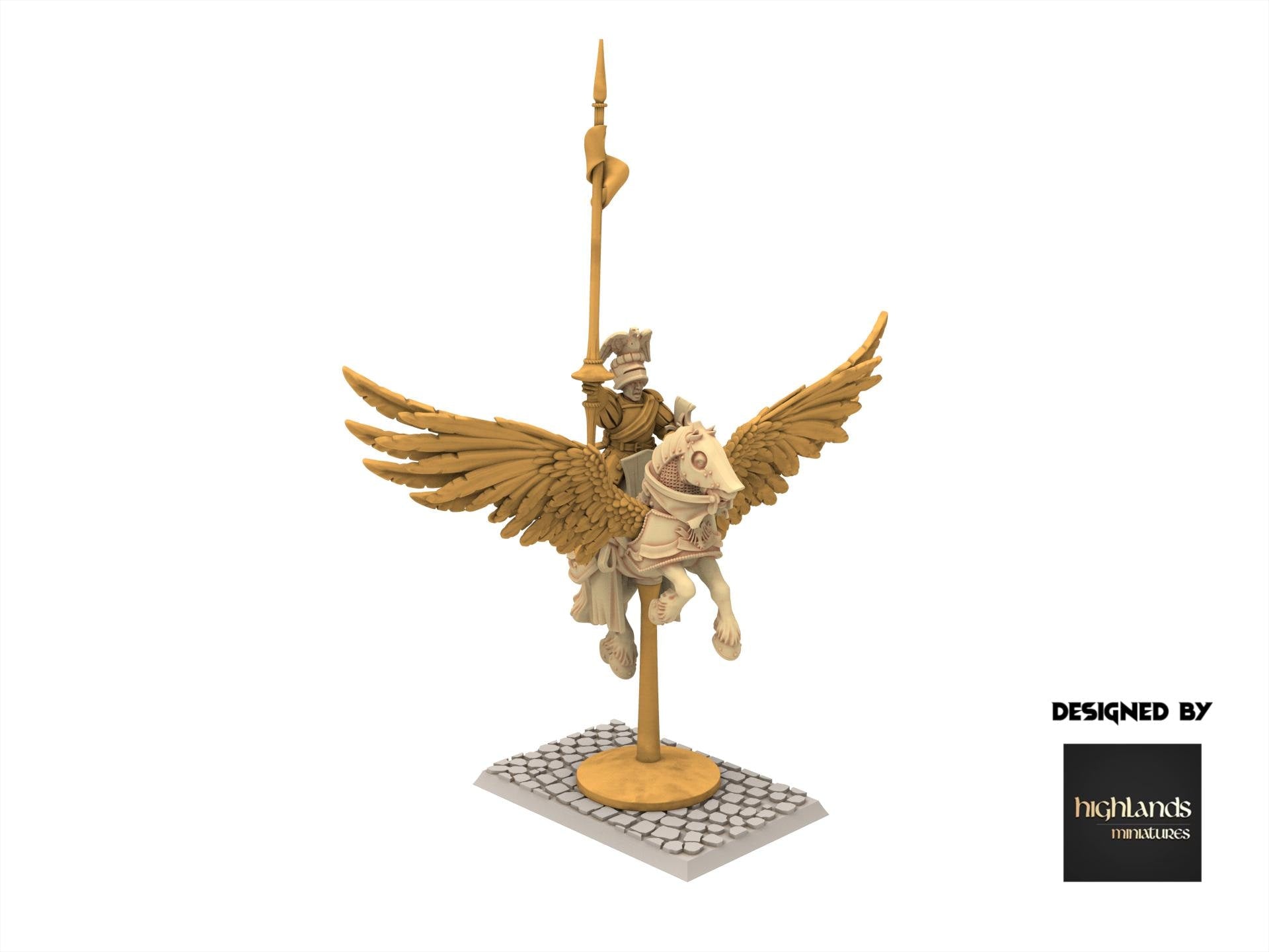 Imperial Fantasy - General on Pegasus - Sunland - Highlands Miniatures