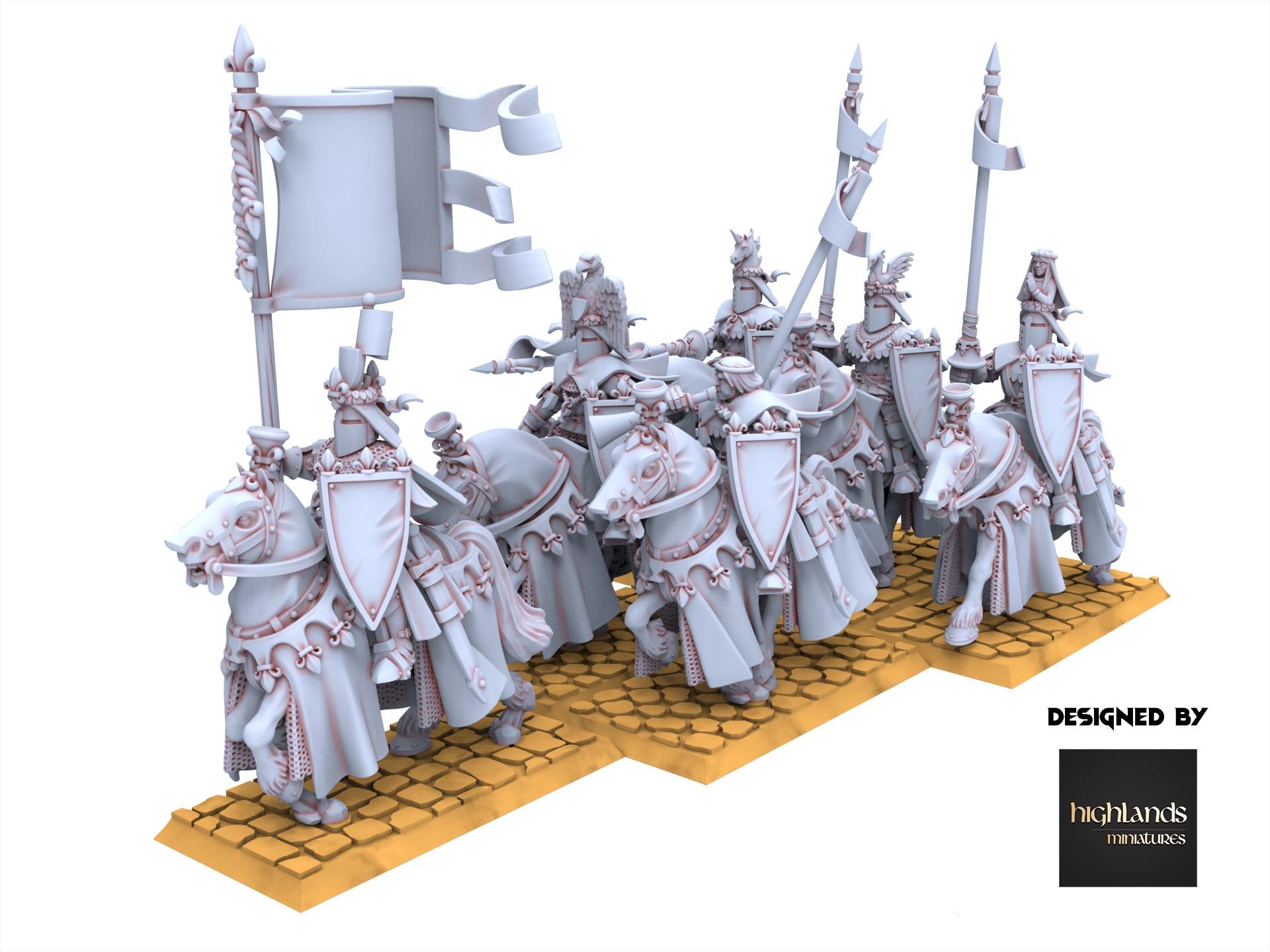 Arthurian Knights - Royal Knights - Gallia - Highlands Miniatures