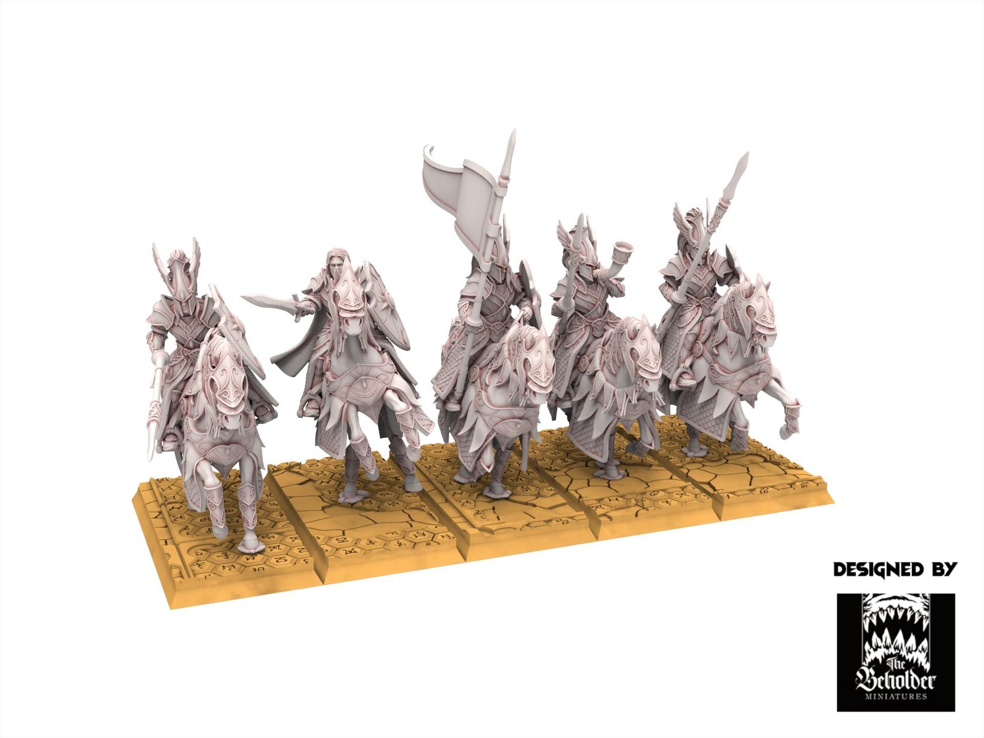 Hight Elves - Knights of Ashur - Silvermoor - The Beholder Miniatures