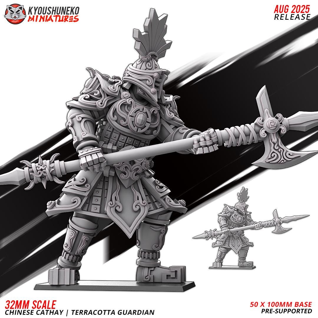 East Empire - Terracotta Guardian - Chinese Cathay - 28&32mm - Kyoushuneko Miniatures