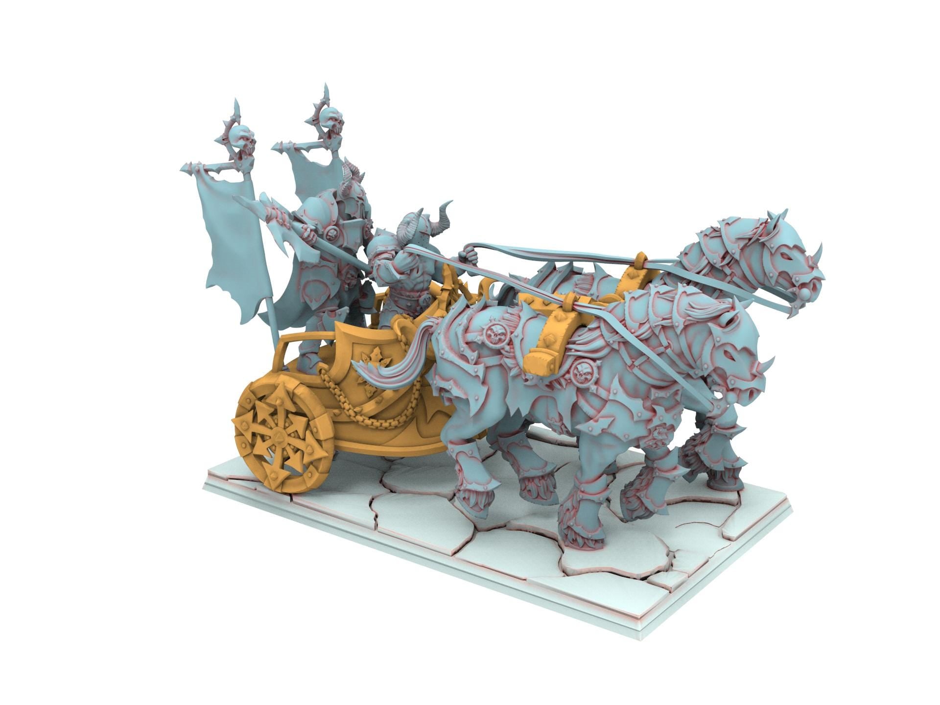 Fantasy Chaos - Deathbringer Chariot - Realms of Mayhem - Beholder Miniature
