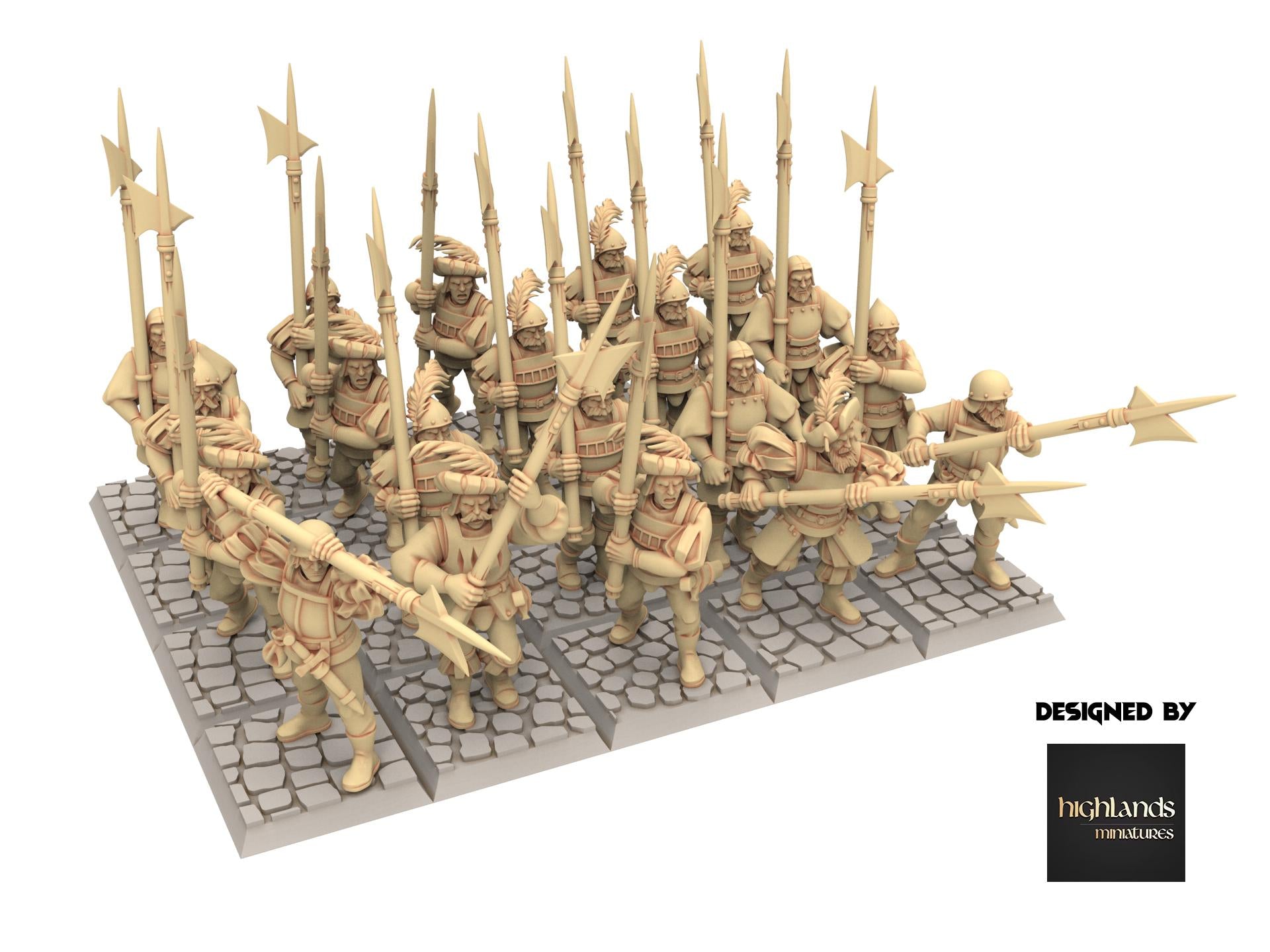 Imperial Fantasy - Halberdsmen - Sunland - Highlands Miniatures