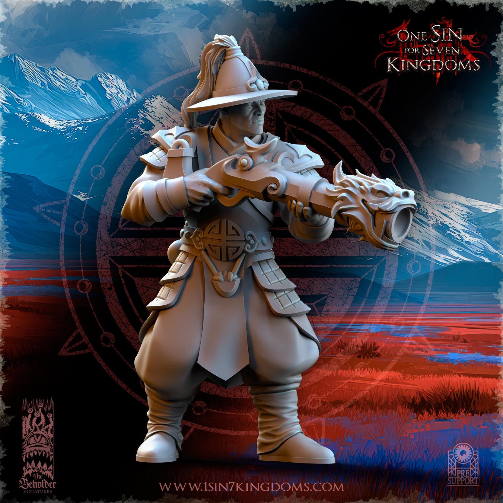 East Empire - Imperial Gunners - Astarii Dynasty - 28&32mm - The Beholder Miniatures